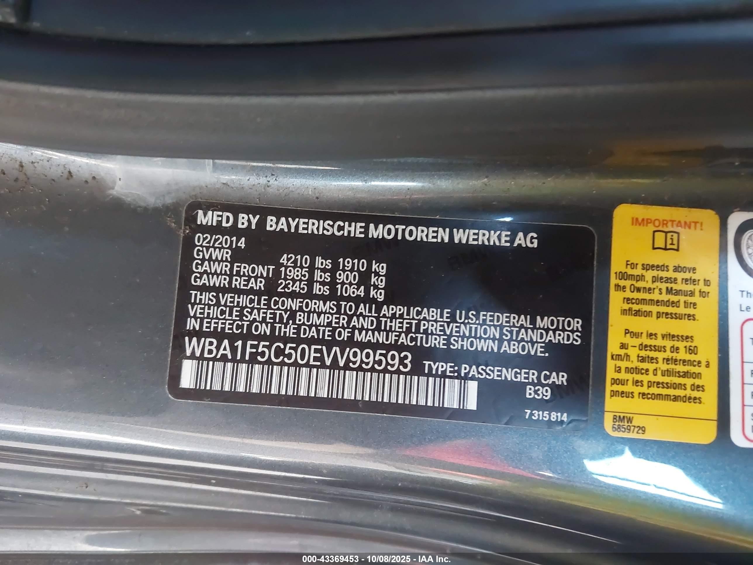 2014 Bmw 228i   Gray vin: WBA1F5C50EVV99593