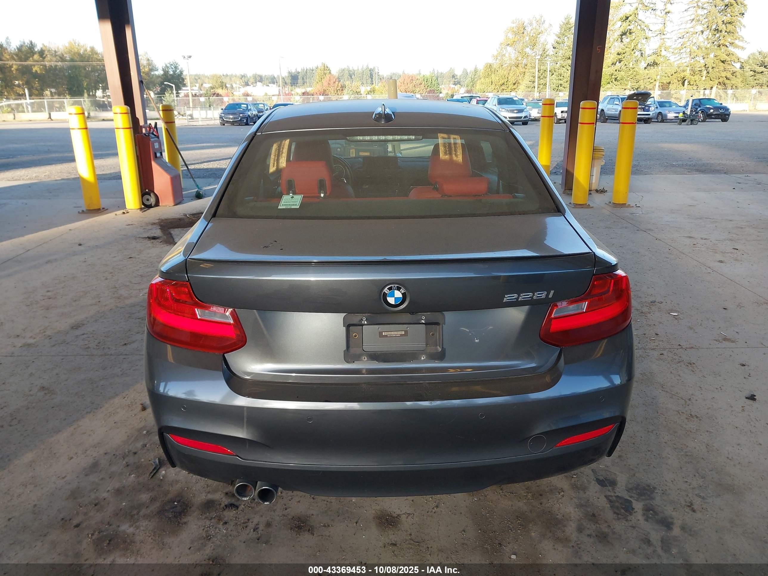 2014 Bmw 228i   Gray vin: WBA1F5C50EVV99593