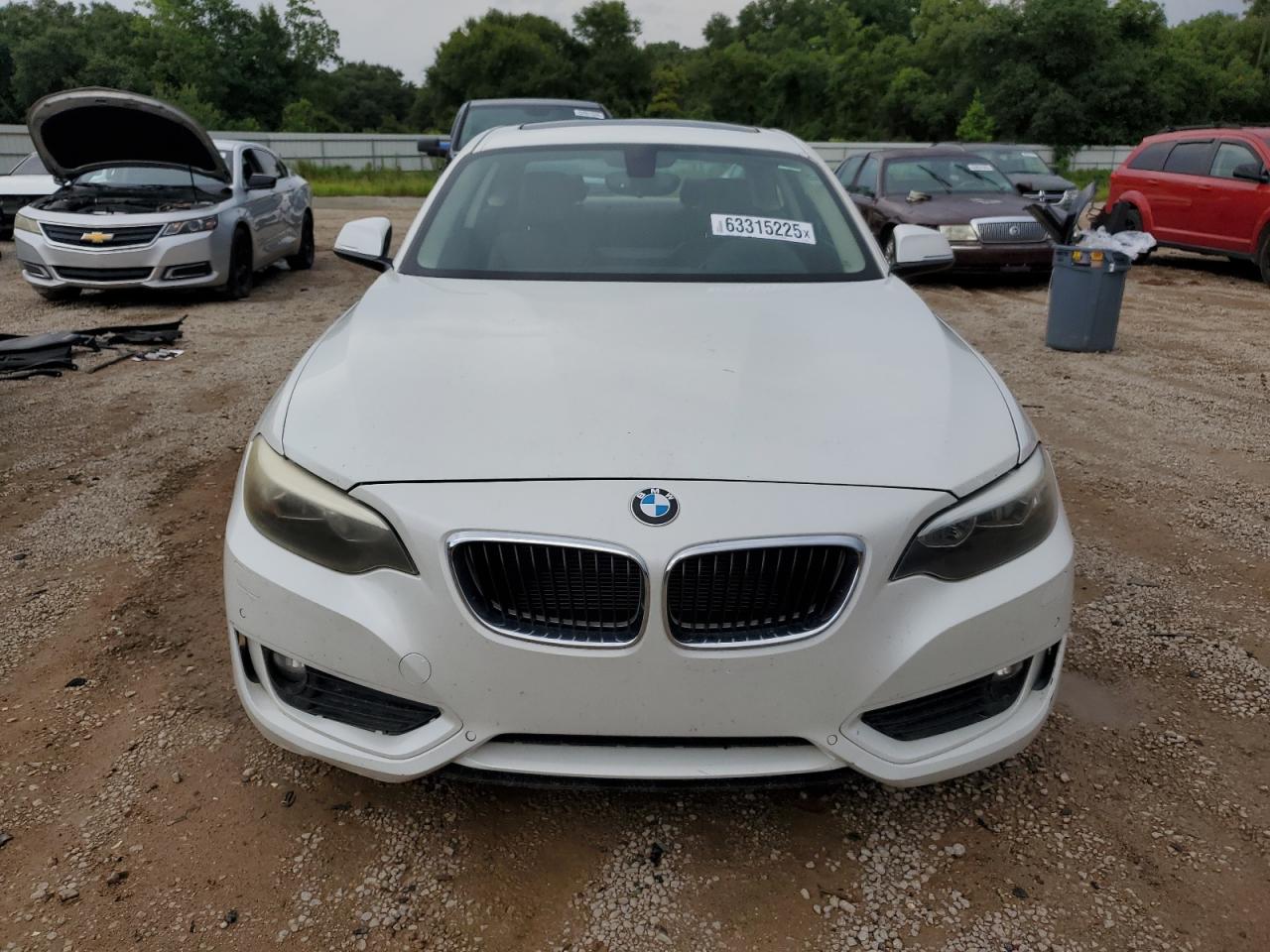 2014 Bmw 228 I   White vin: WBA1F5C50EVV99643