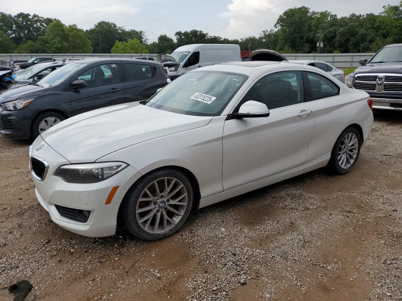 2014 Bmw 228 I   White vin: WBA1F5C50EVV99643