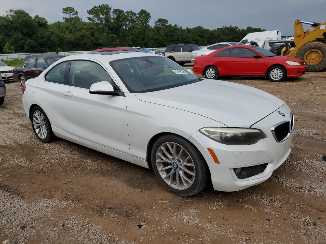 2014 Bmw 228 I   White vin: WBA1F5C50EVV99643