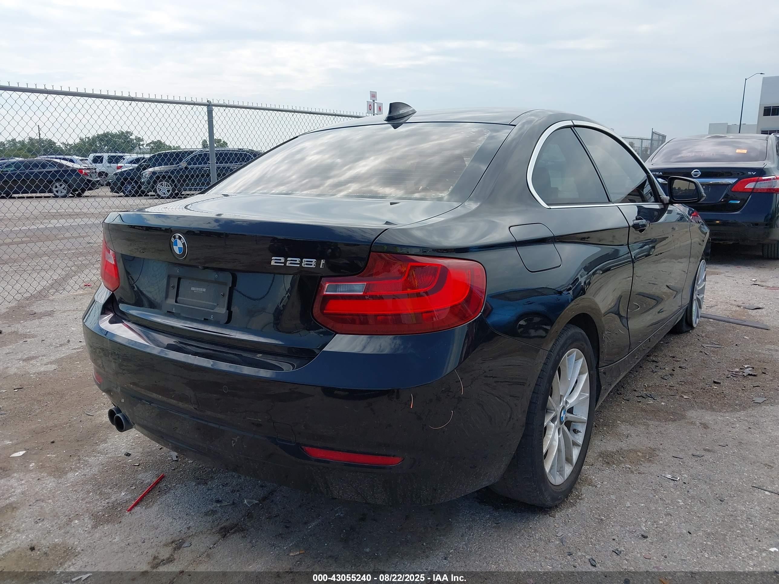 2015 Bmw 228i   Black vin: WBA1F5C50FV257756