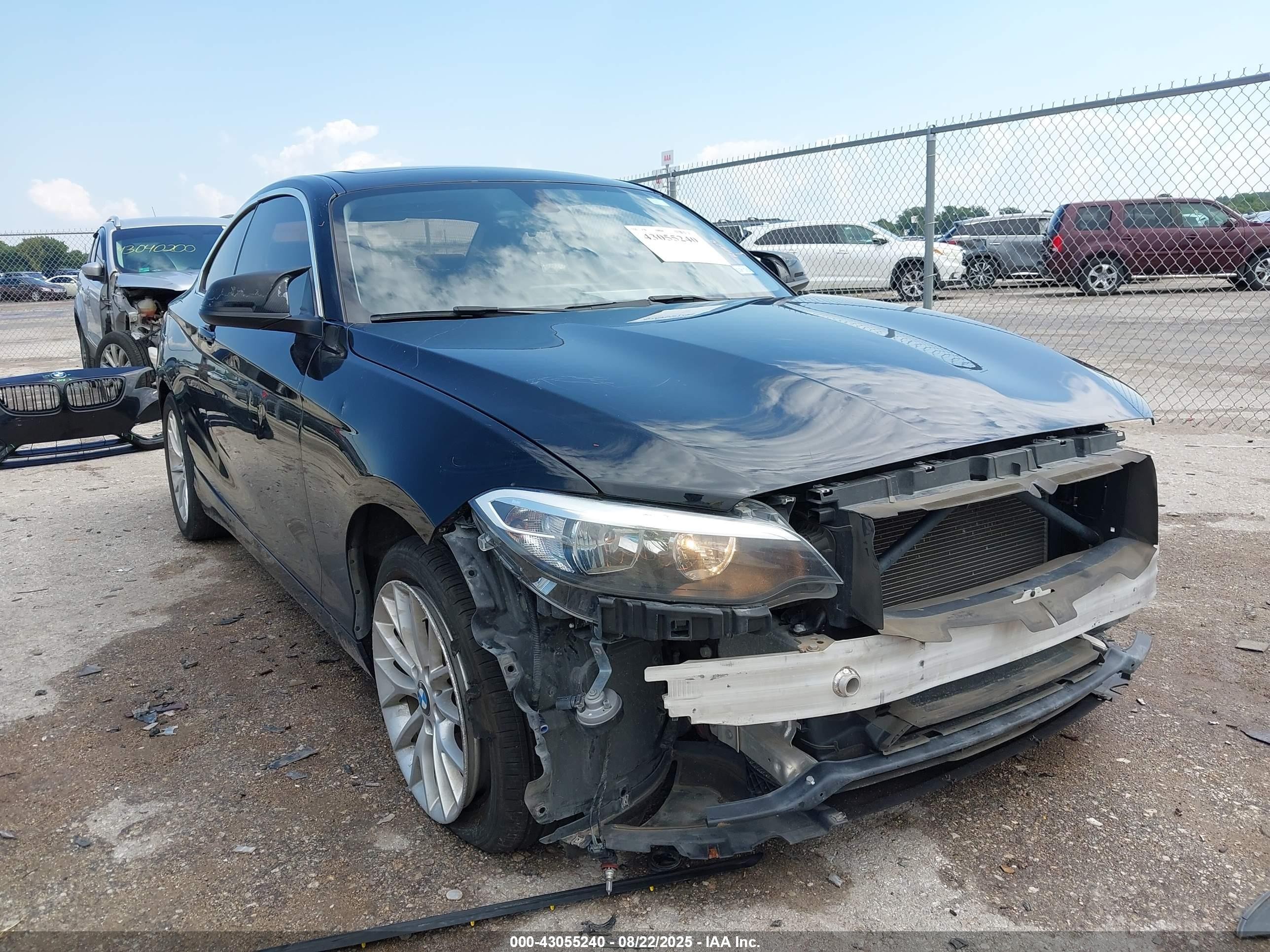 2015 Bmw 228i   Черный vin: WBA1F5C50FV257756