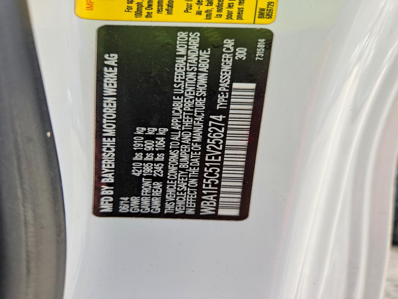 2014 Bmw 228 I White vin: WBA1F5C51EV256274