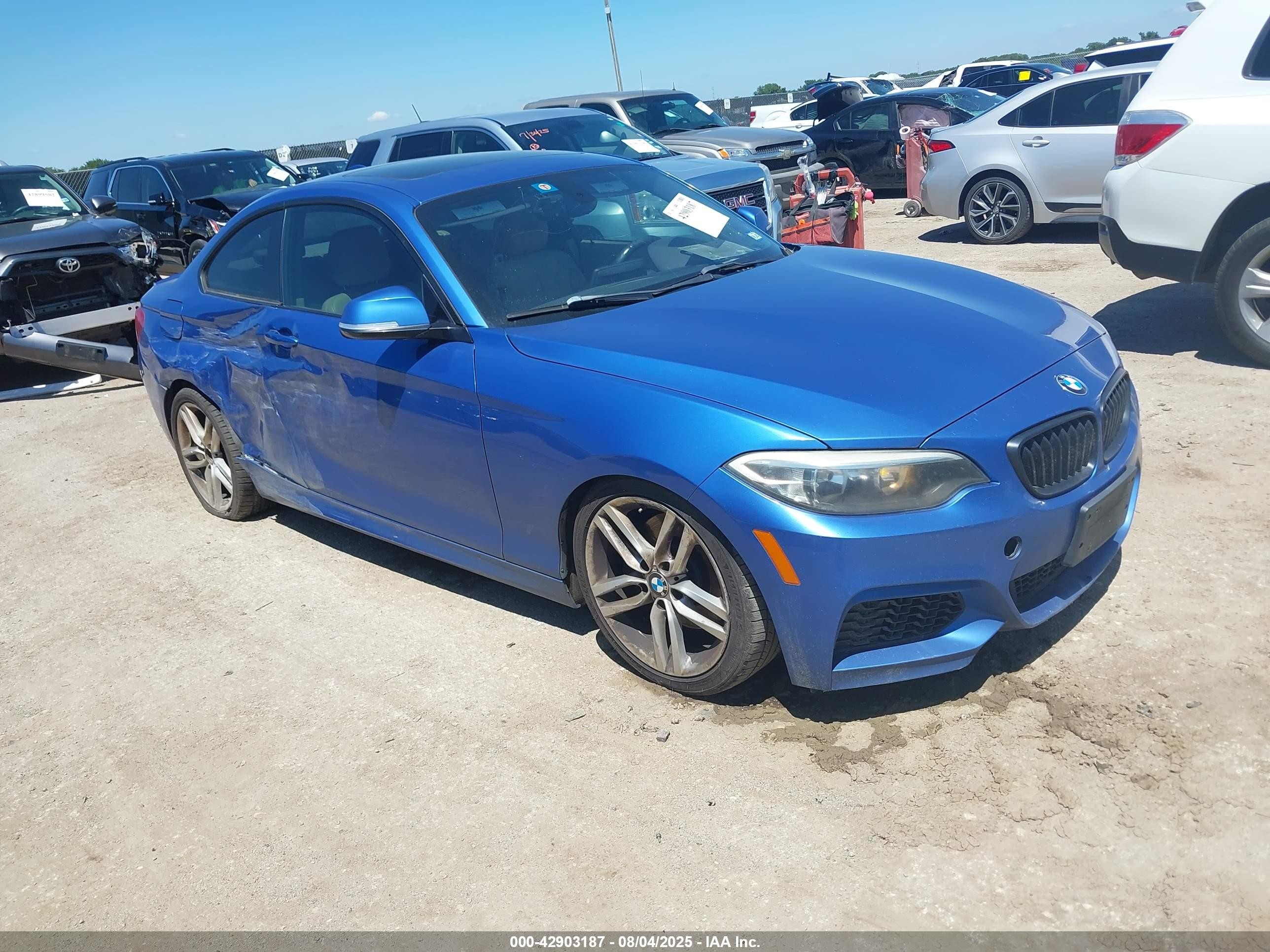 2014 Bmw 228i   Blue vin: WBA1F5C51EV256338