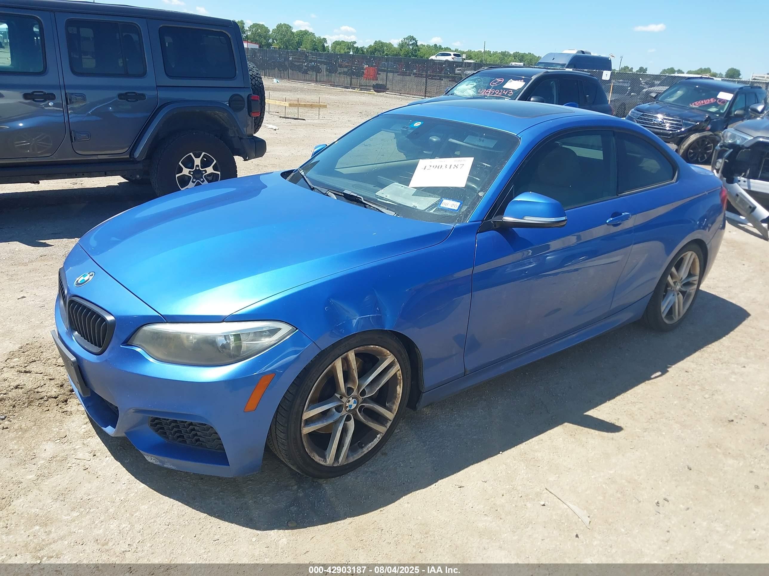 2014 Bmw 228i   Blue vin: WBA1F5C51EV256338