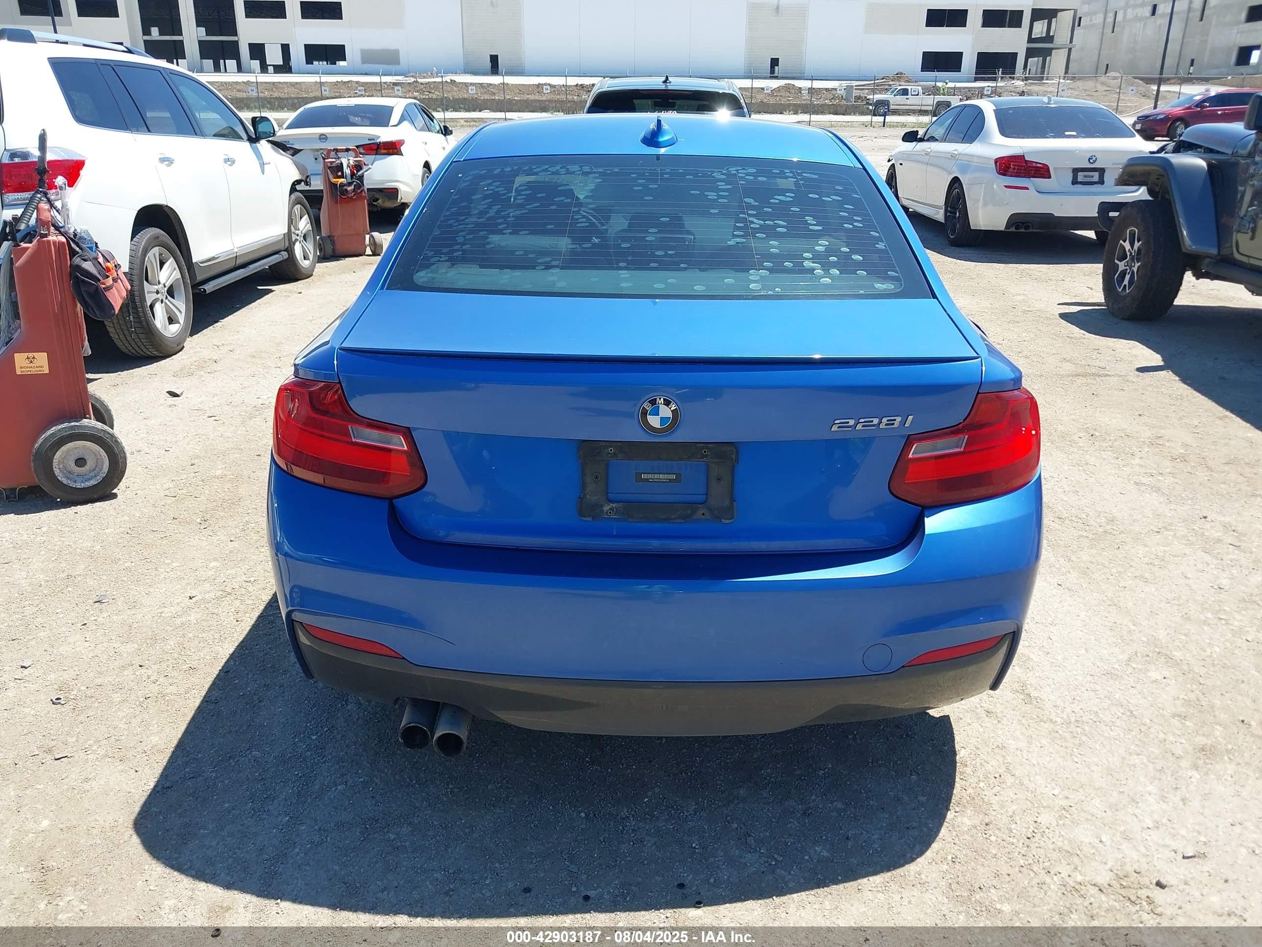 2014 Bmw 228i   Blue vin: WBA1F5C51EV256338