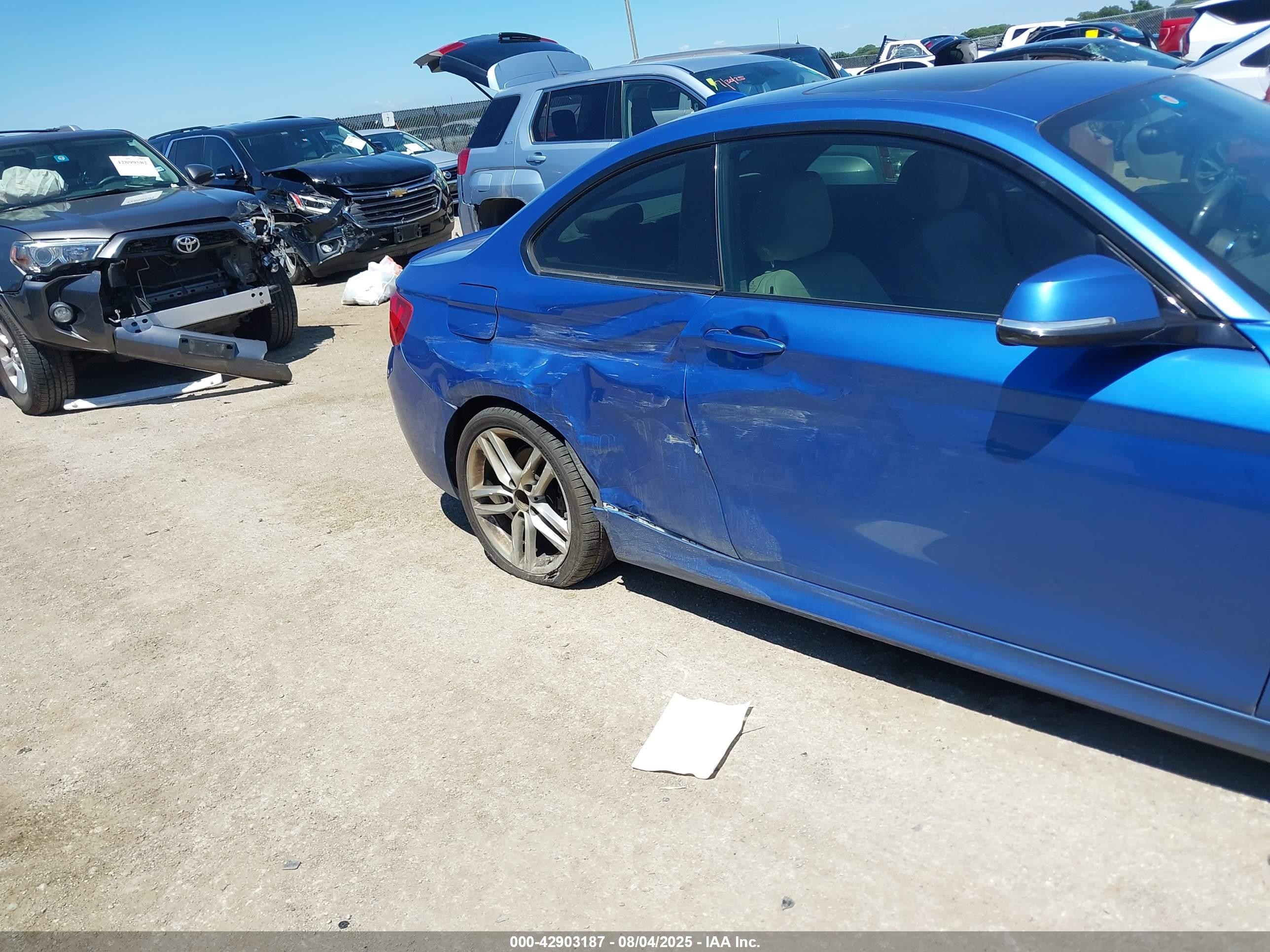 2014 Bmw 228i   Blue vin: WBA1F5C51EV256338
