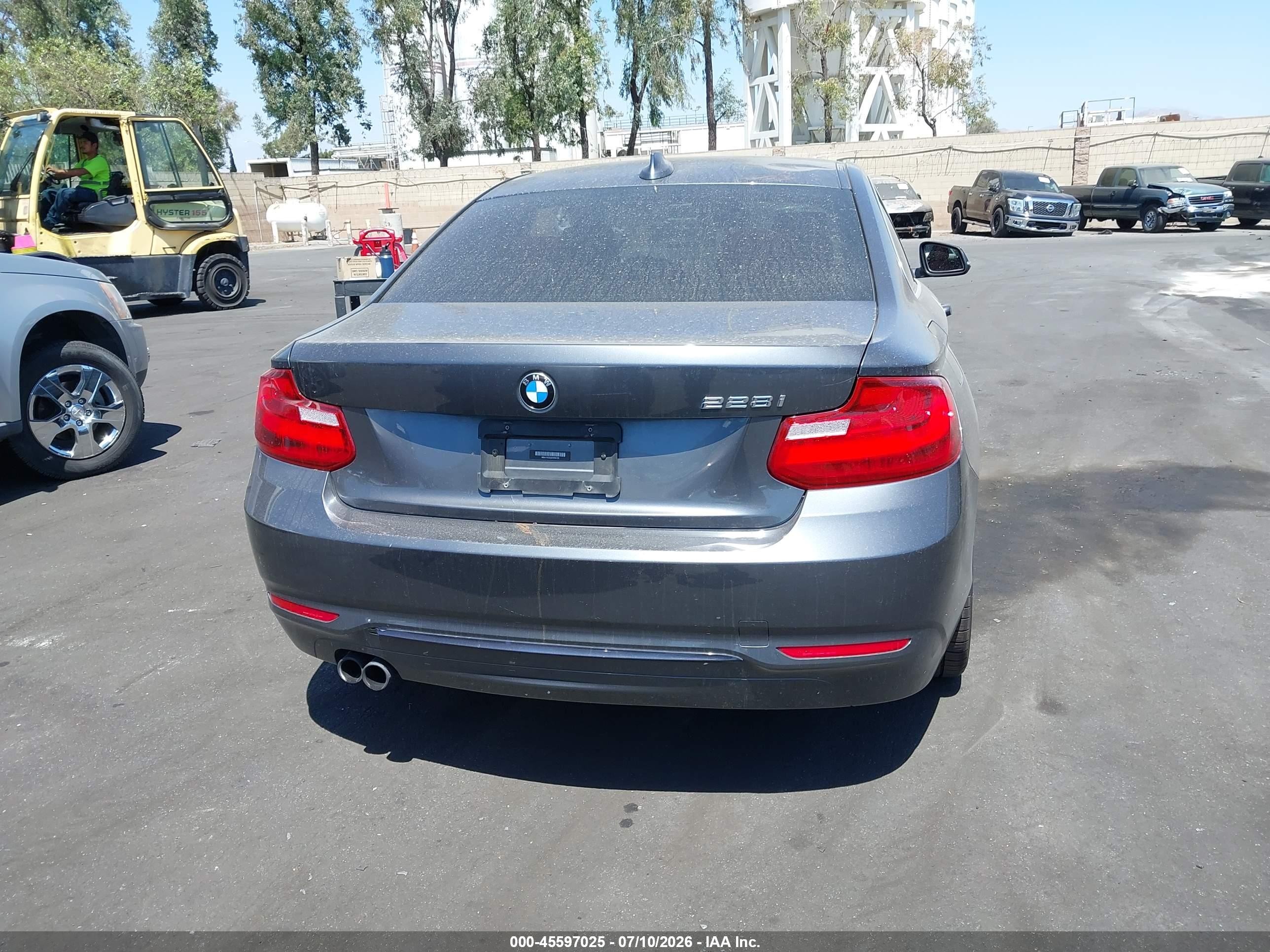 2014 Bmw 228i   Gray vin: WBA1F5C53EV255725