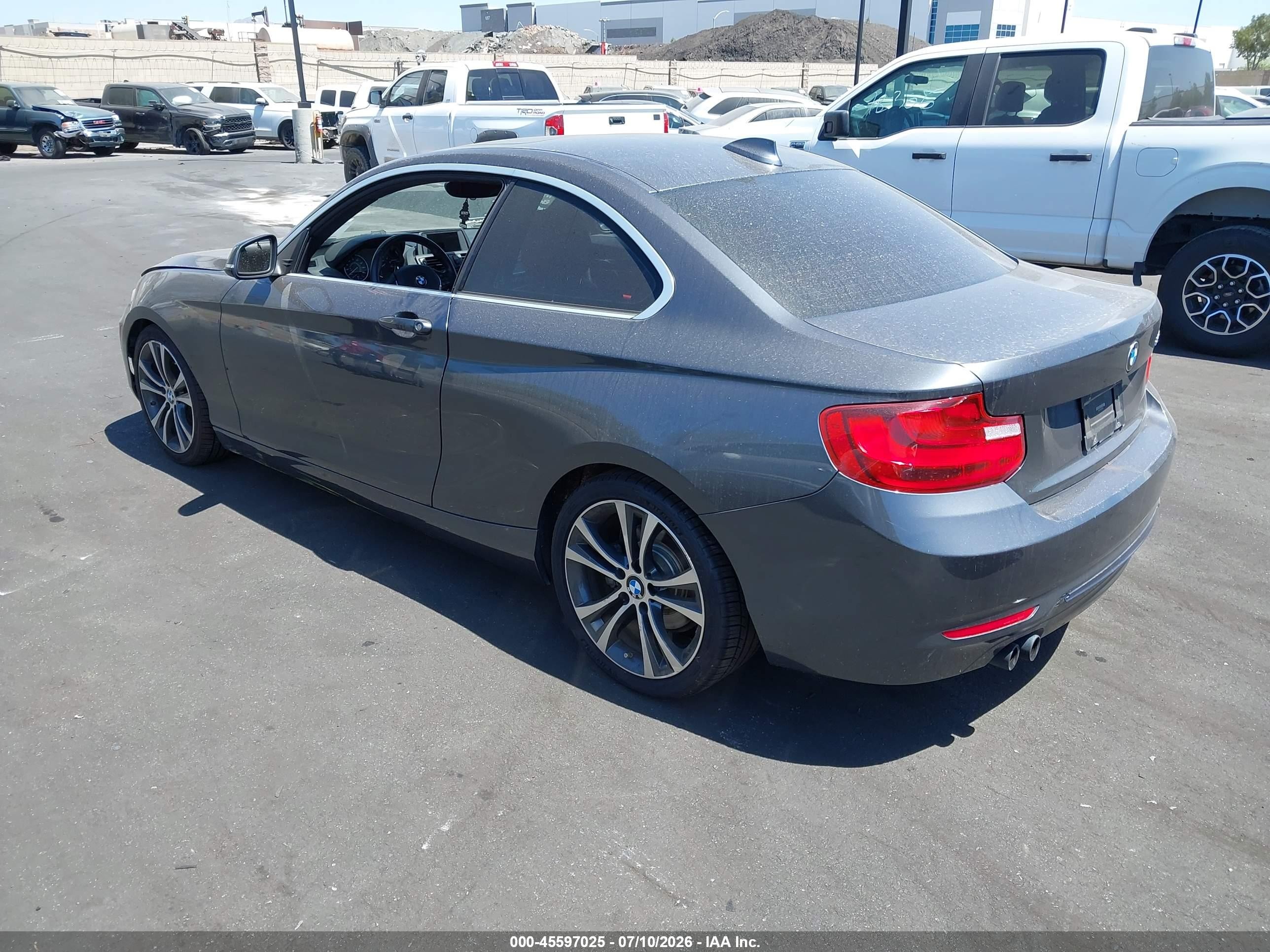 2014 Bmw 228i   Gray vin: WBA1F5C53EV255725