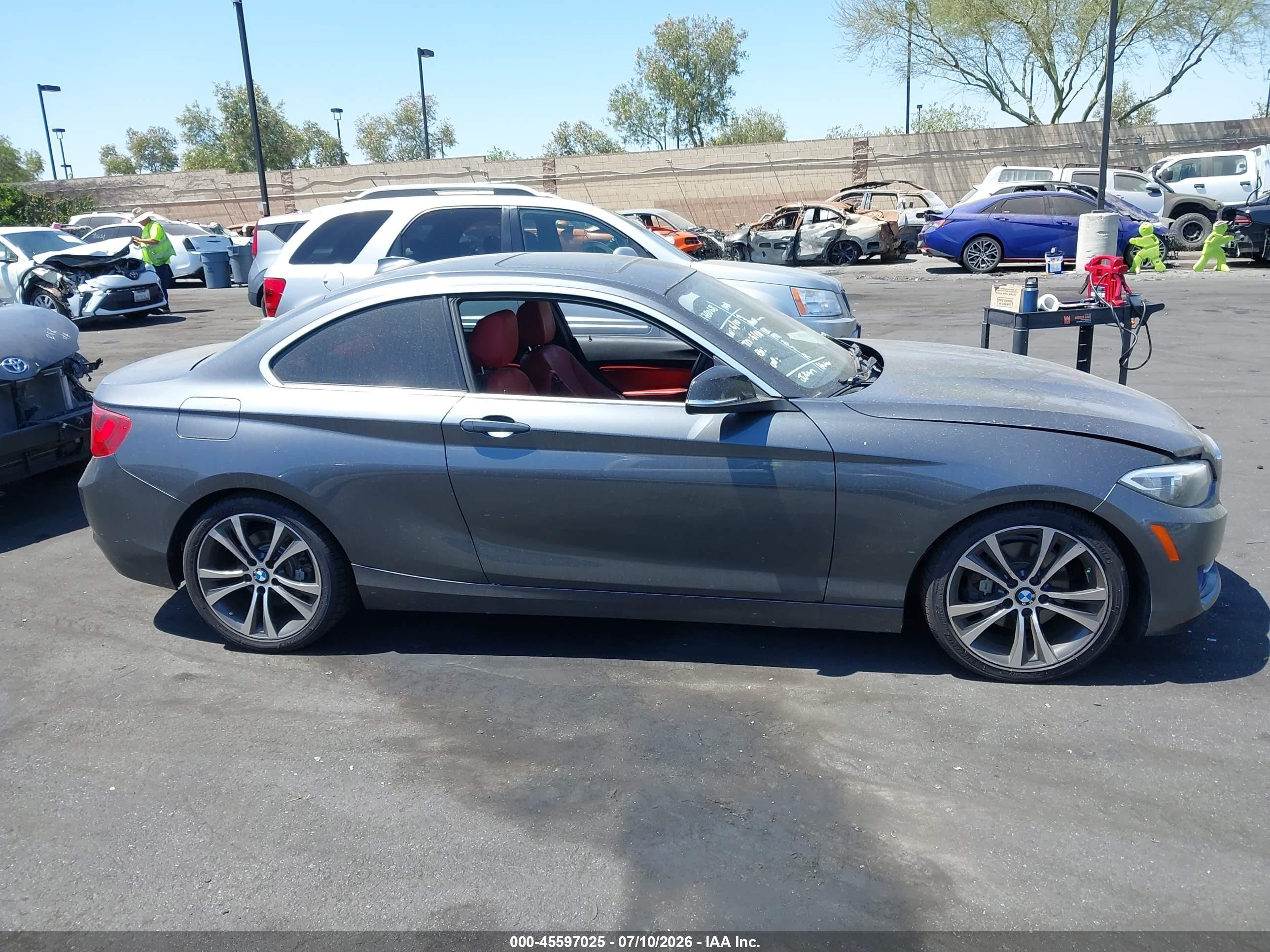 2014 Bmw 228i   Gray vin: WBA1F5C53EV255725