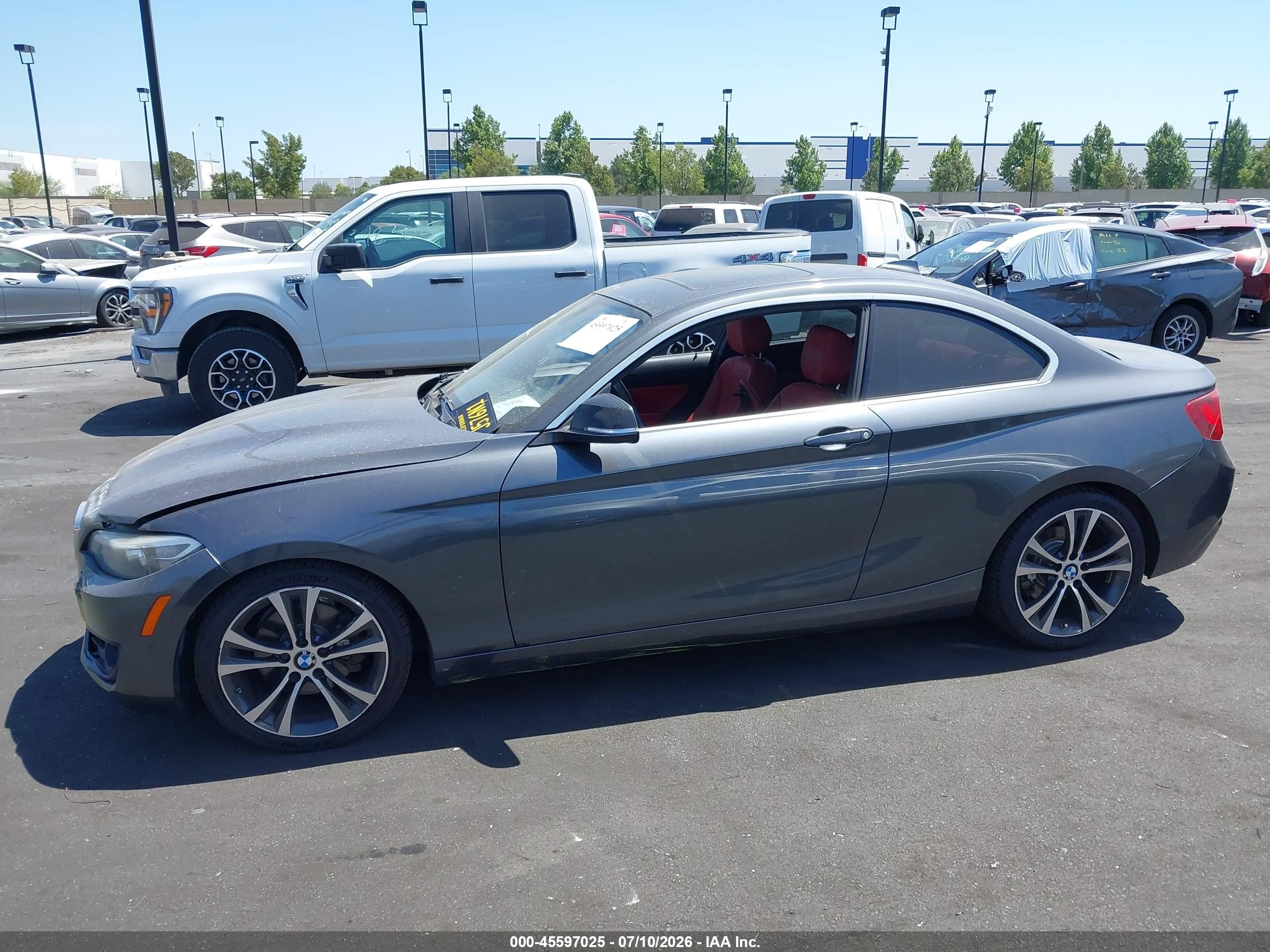 2014 Bmw 228i   Gray vin: WBA1F5C53EV255725