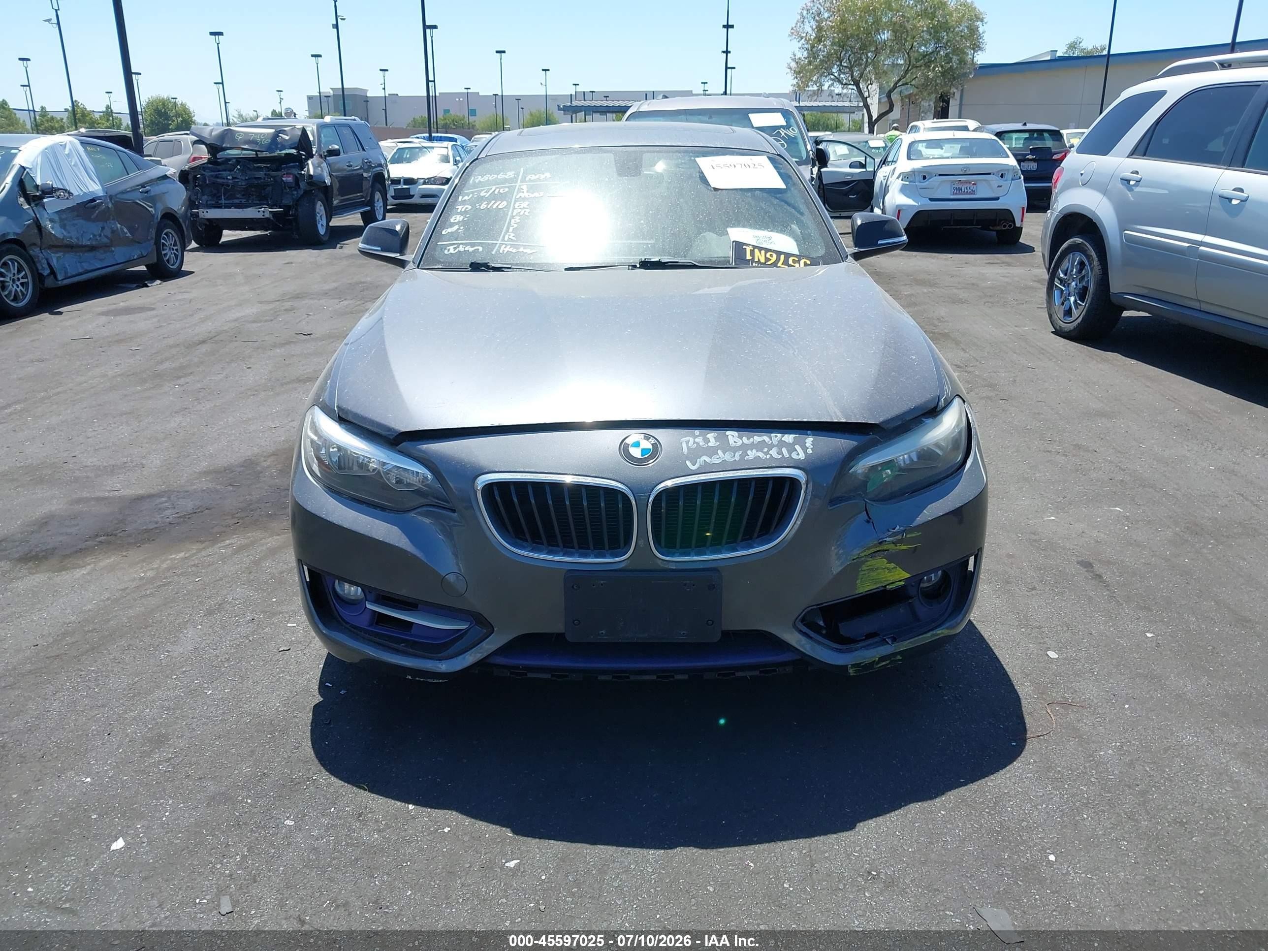 2014 Bmw 228i   Gray vin: WBA1F5C53EV255725