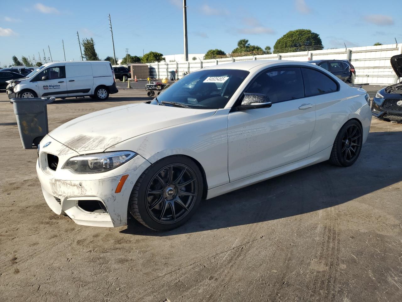 2014 Bmw 228 I White vin: WBA1F5C53EV255885