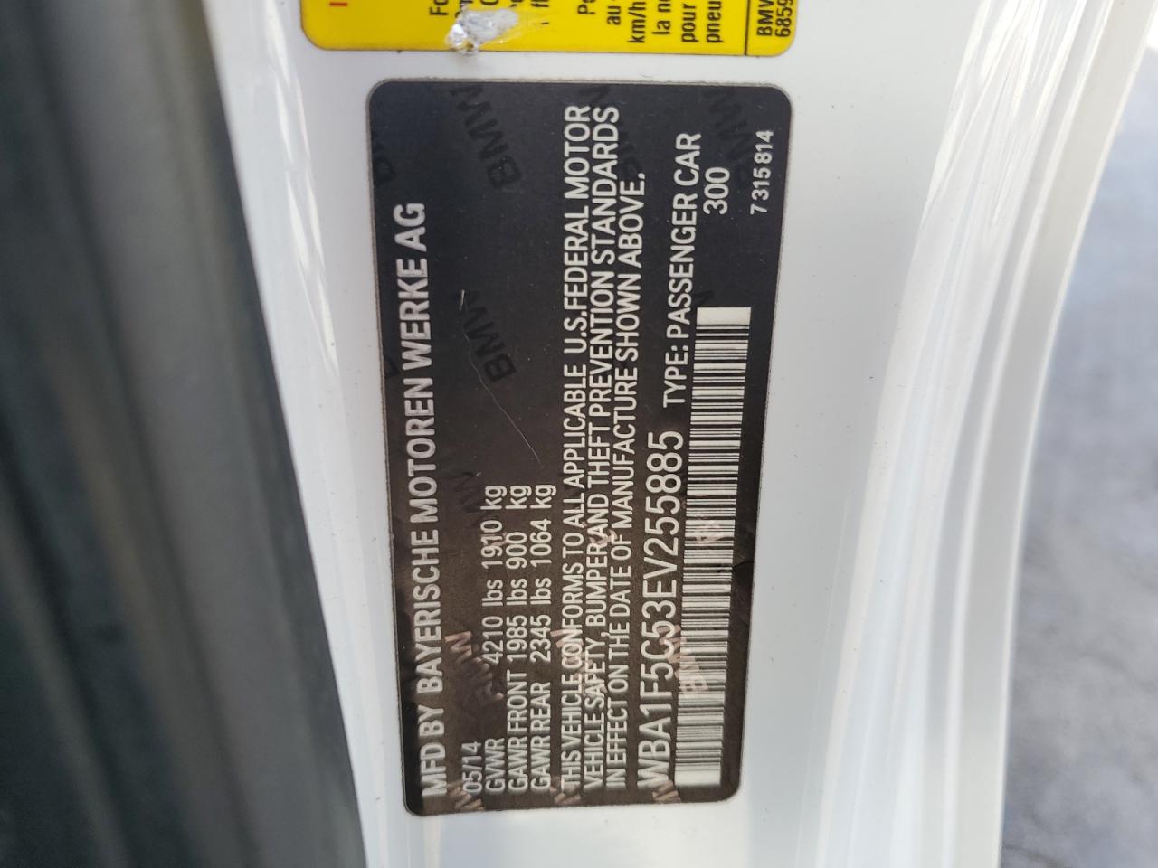 2014 Bmw 228 I White vin: WBA1F5C53EV255885