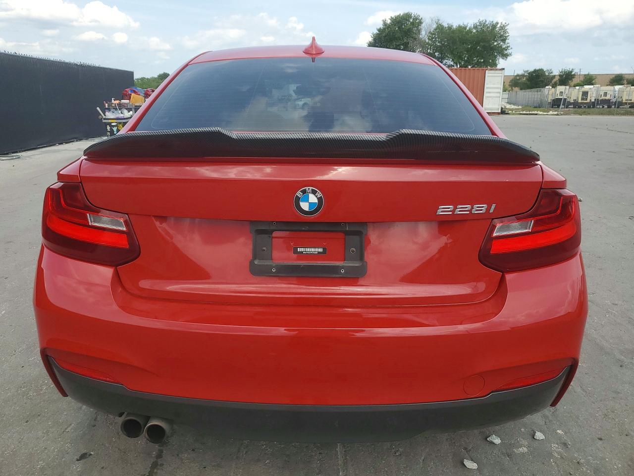 2014 Bmw 228 I Red vin: WBA1F5C53EV256065