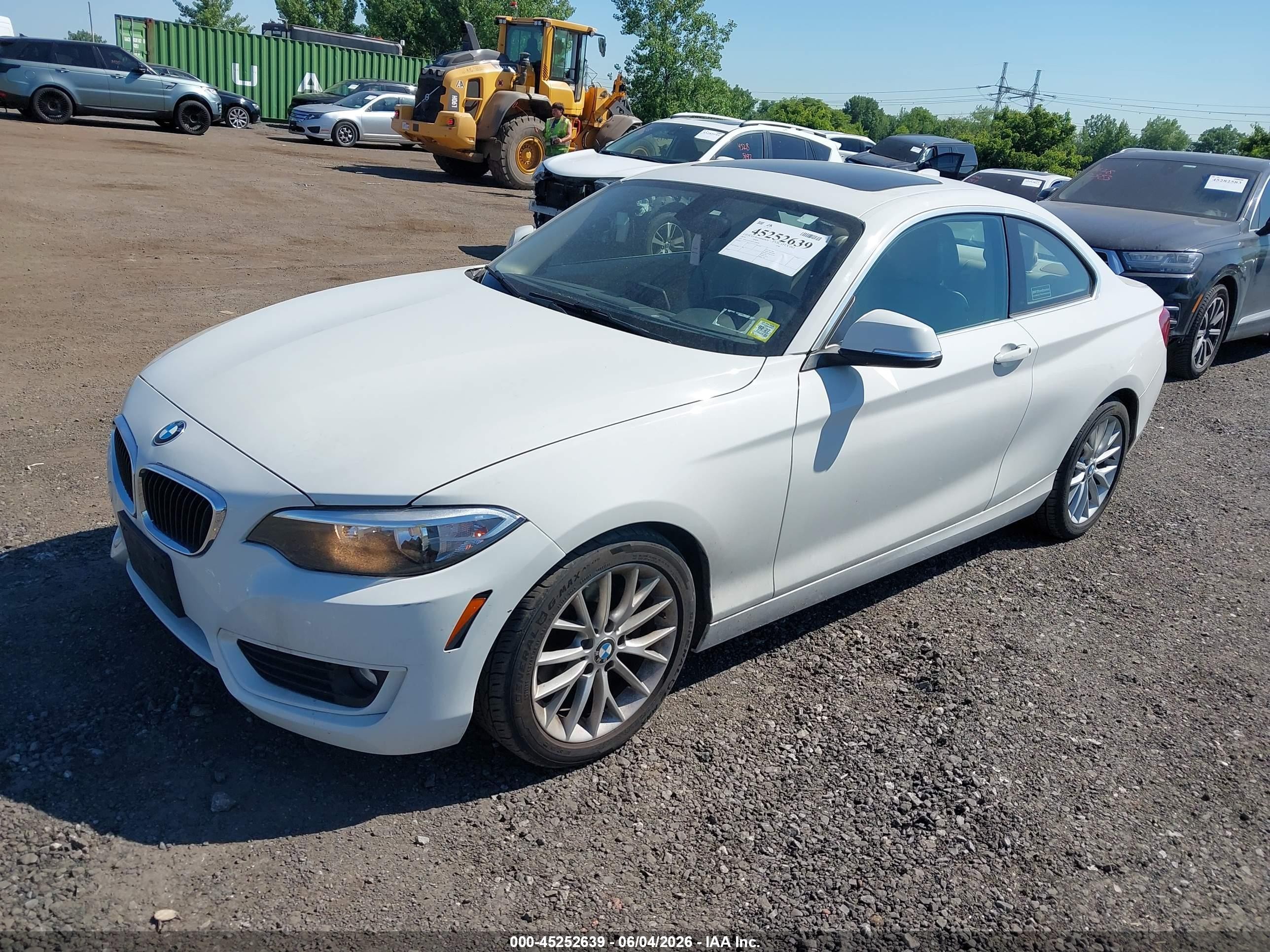 2014 Bmw 228i White vin: WBA1F5C53EVV99698