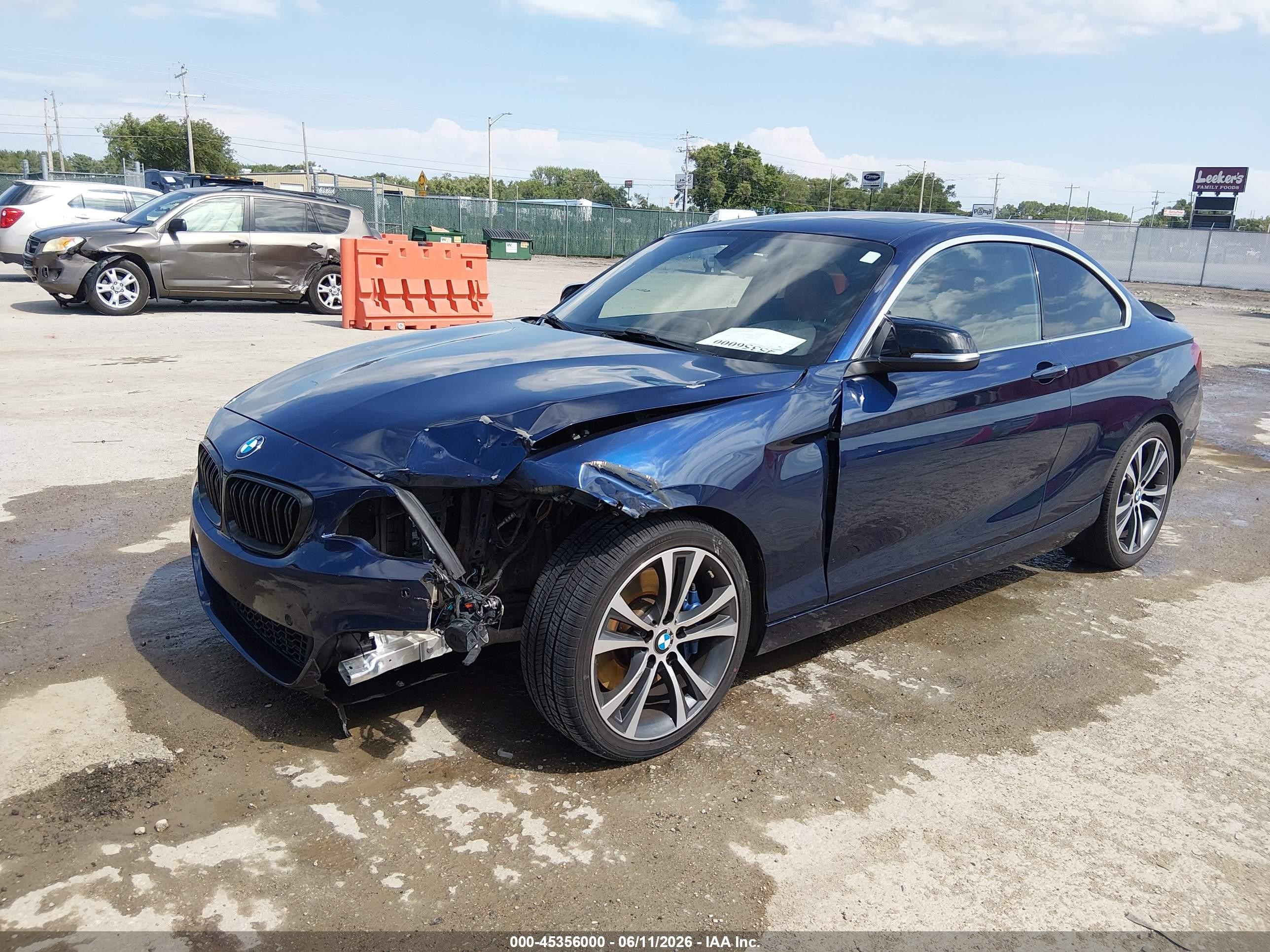2015 Bmw 228i Blue vin: WBA1F5C53FV257041