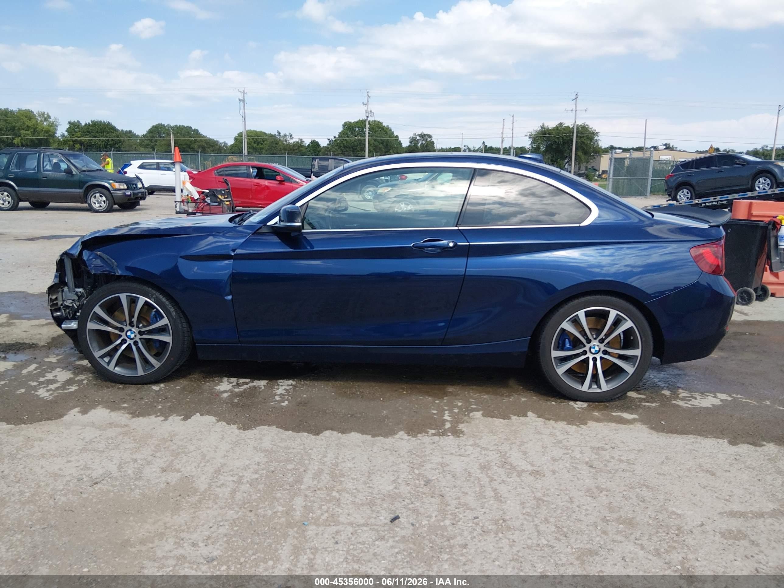 2015 Bmw 228i Blue vin: WBA1F5C53FV257041