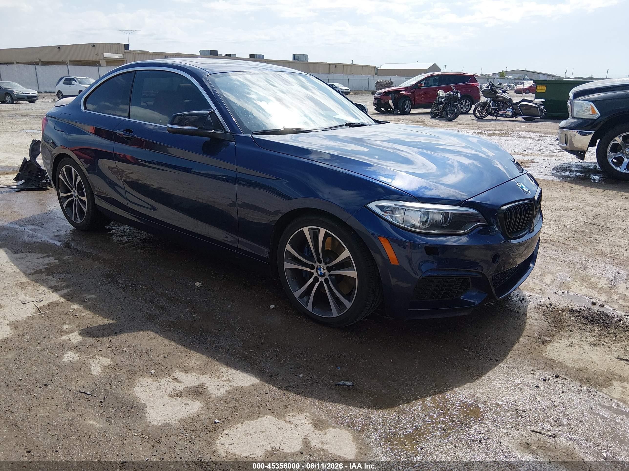 2015 Bmw 228i Blue vin: WBA1F5C53FV257041