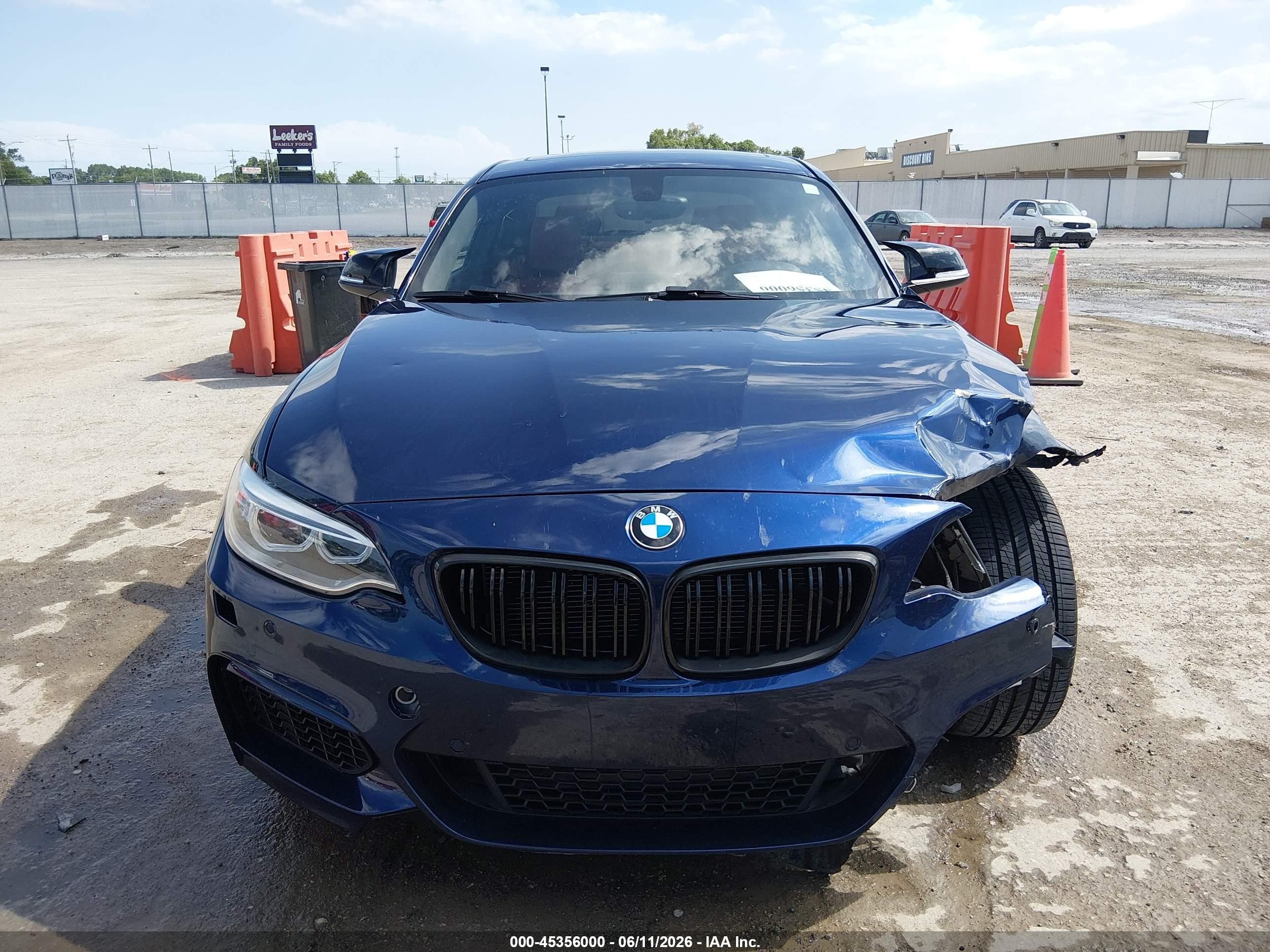 2015 Bmw 228i Blue vin: WBA1F5C53FV257041