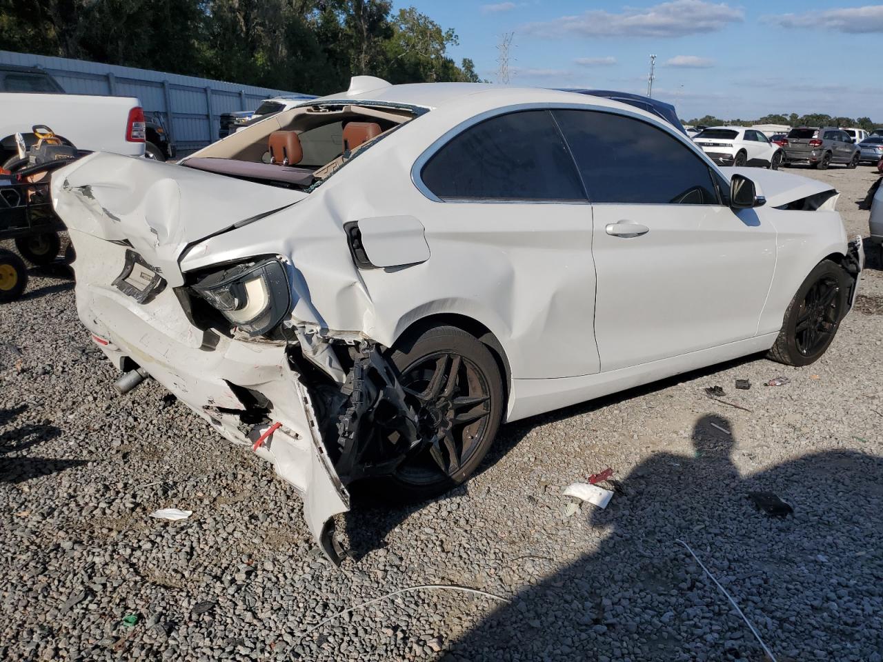 2015 Bmw 228 I White vin: WBA1F5C53FV257170