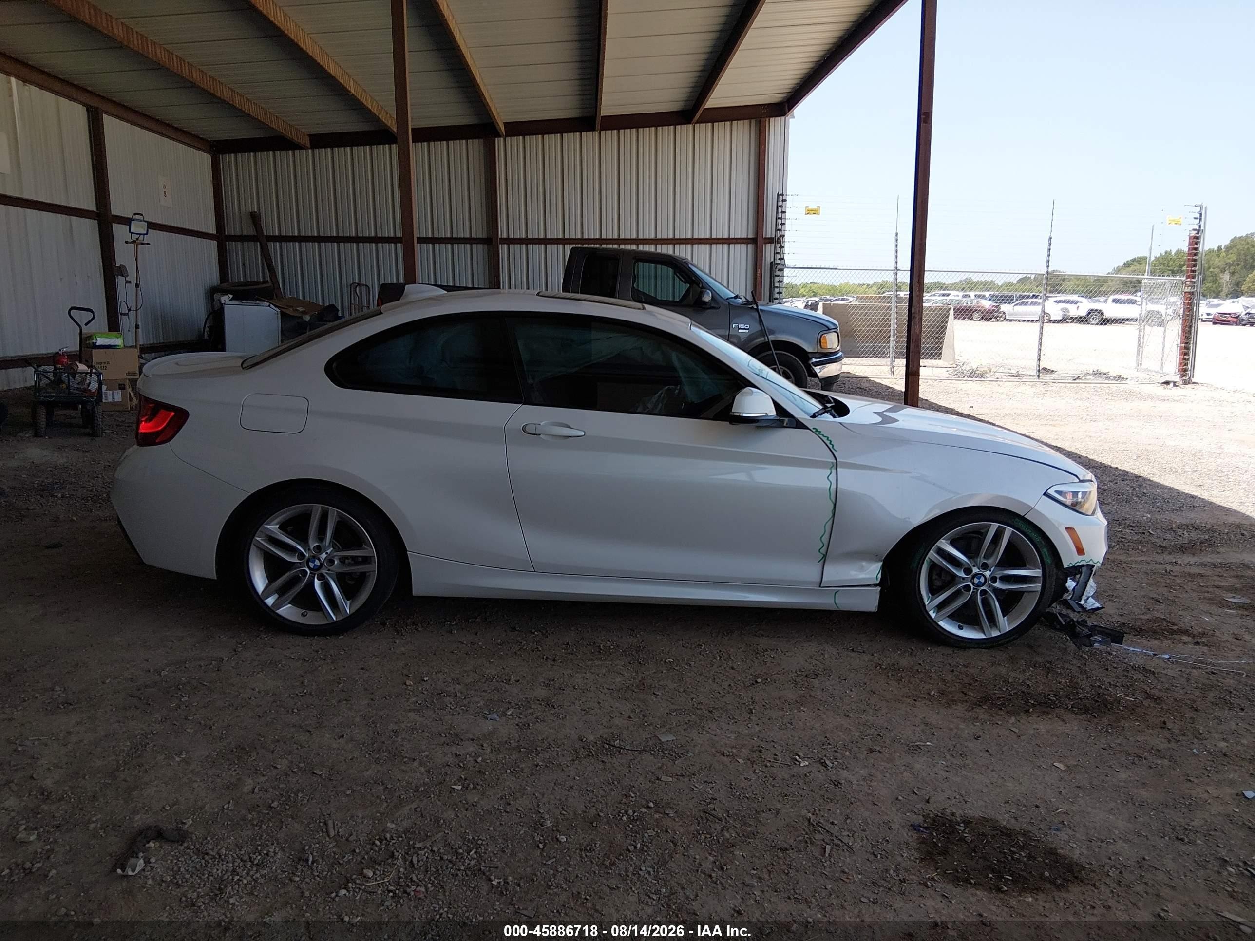 2015 Bmw 228i   White vin: WBA1F5C53FV257668