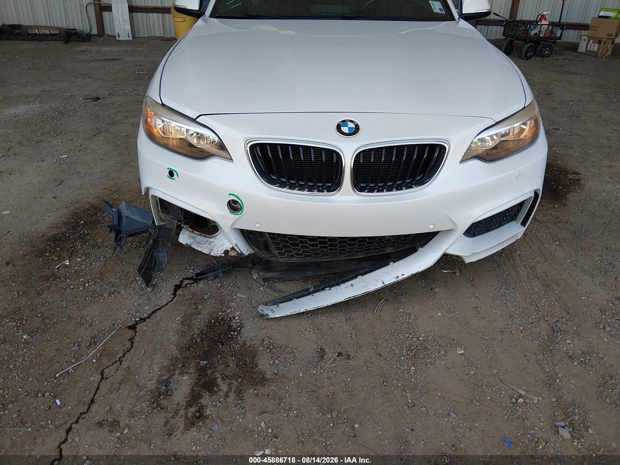 2015 Bmw 228i   White vin: WBA1F5C53FV257668