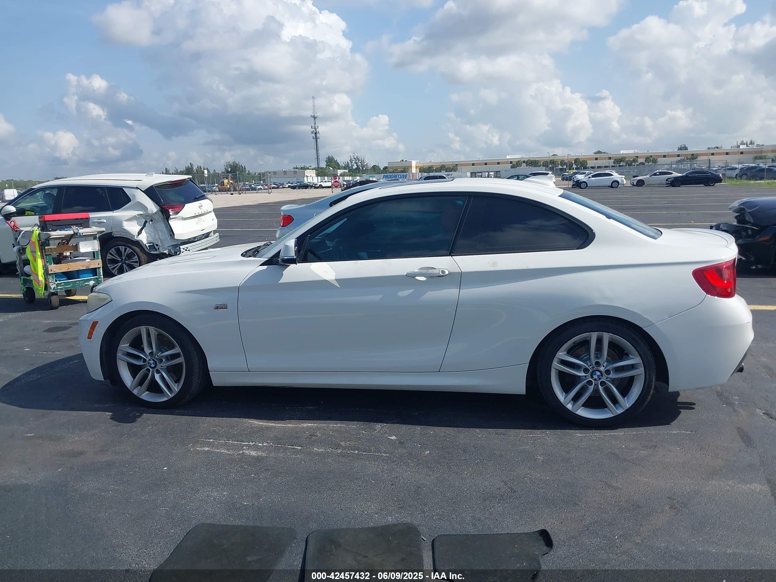2014 Bmw 228i   White vin: WBA1F5C54EV246340