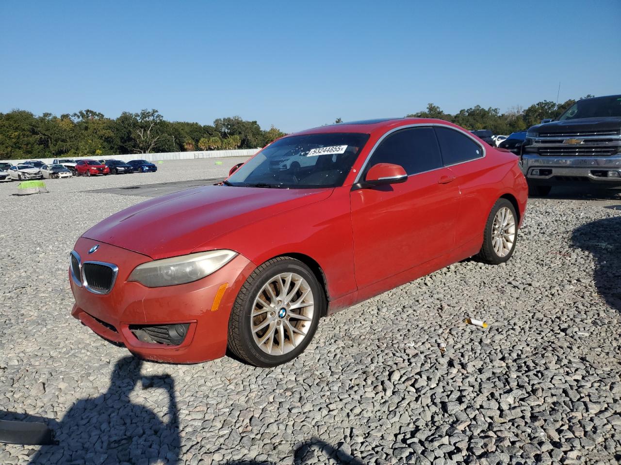 2014 Bmw 228 I Red vin: WBA1F5C54EV246449