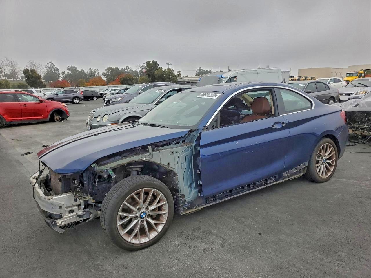 2014 Bmw 228 I Blue vin: WBA1F5C54EV255538