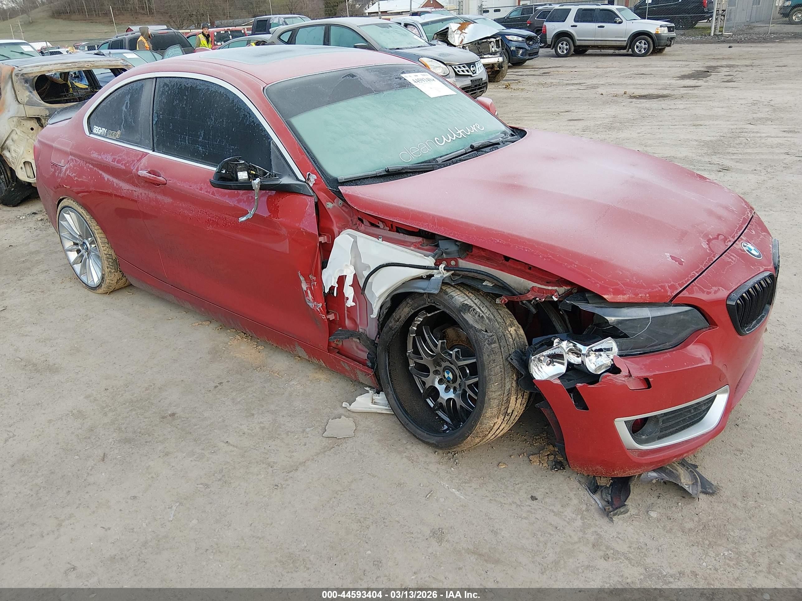 2014 Bmw 228i   Red vin: WBA1F5C54EV255913