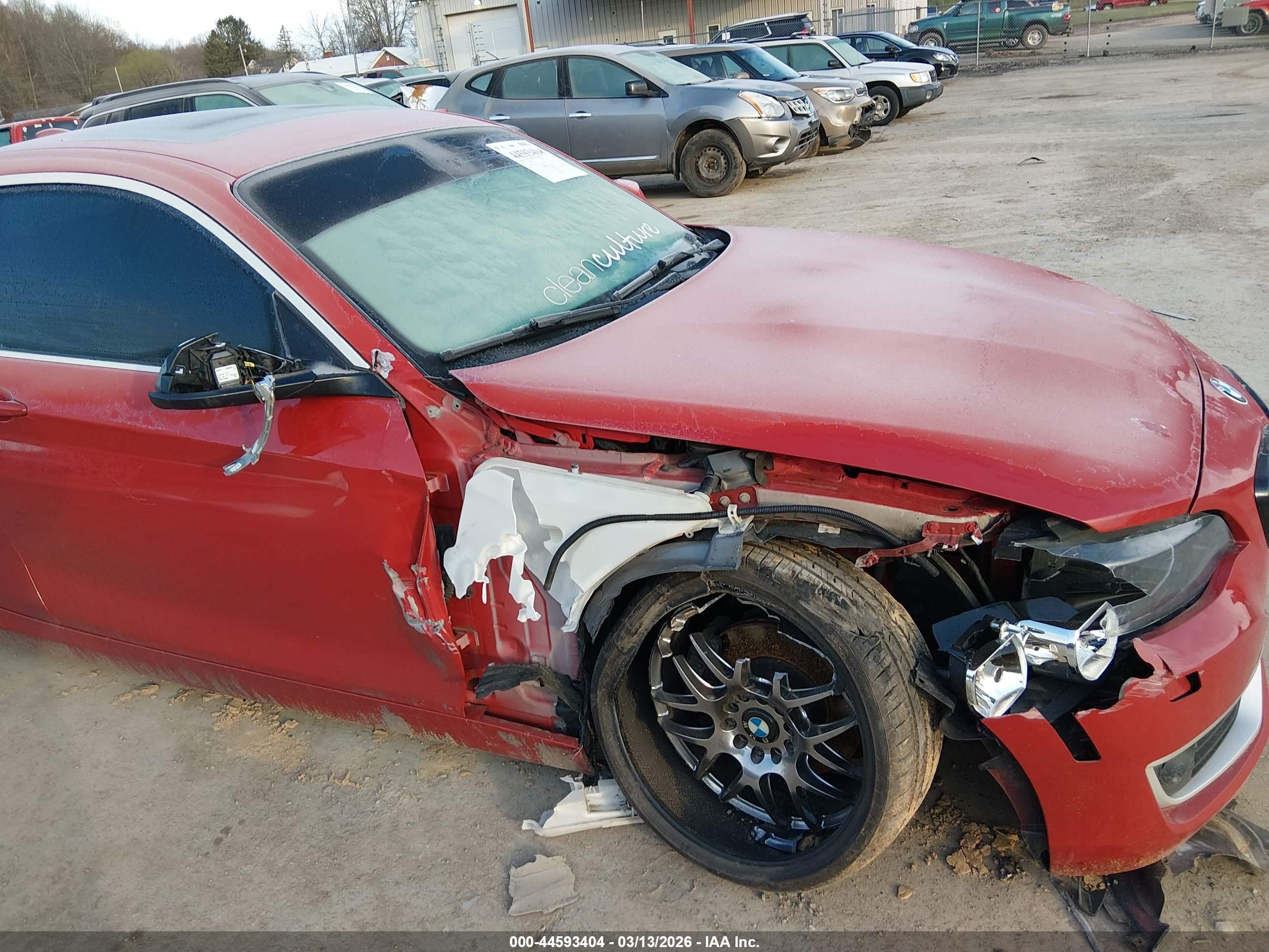 2014 Bmw 228i   Red vin: WBA1F5C54EV255913