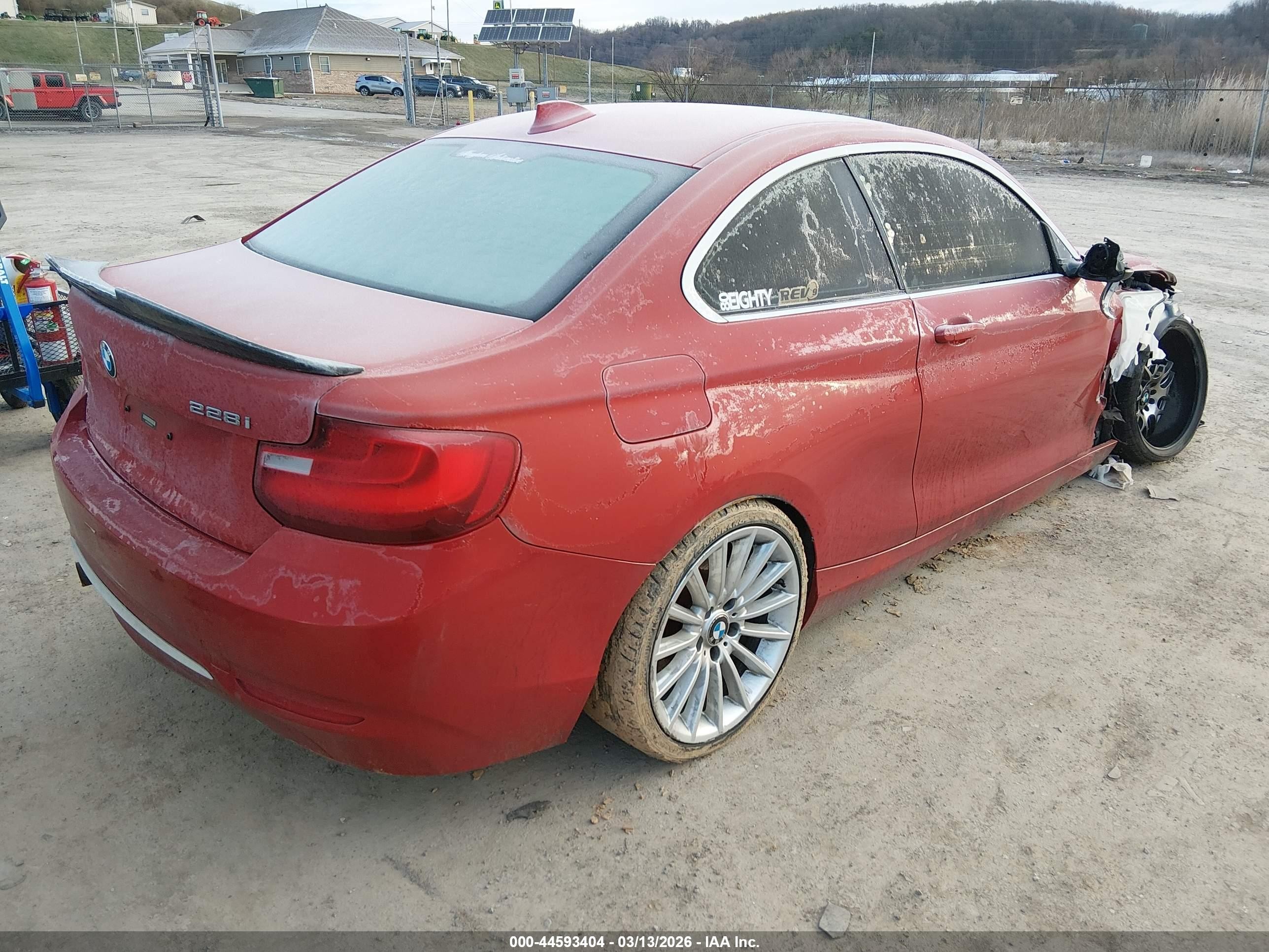 2014 Bmw 228i   Red vin: WBA1F5C54EV255913