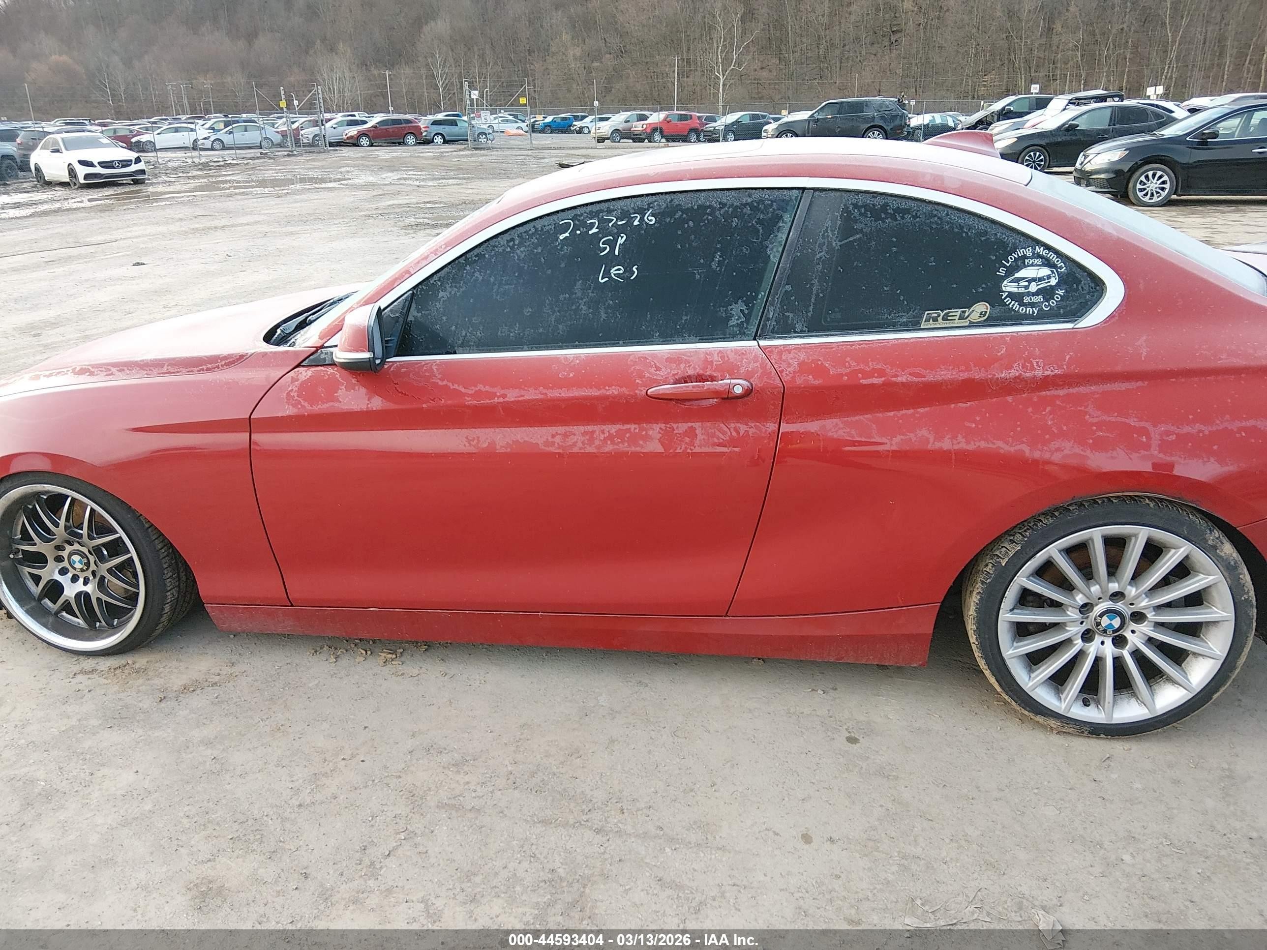 2014 Bmw 228i   Red vin: WBA1F5C54EV255913
