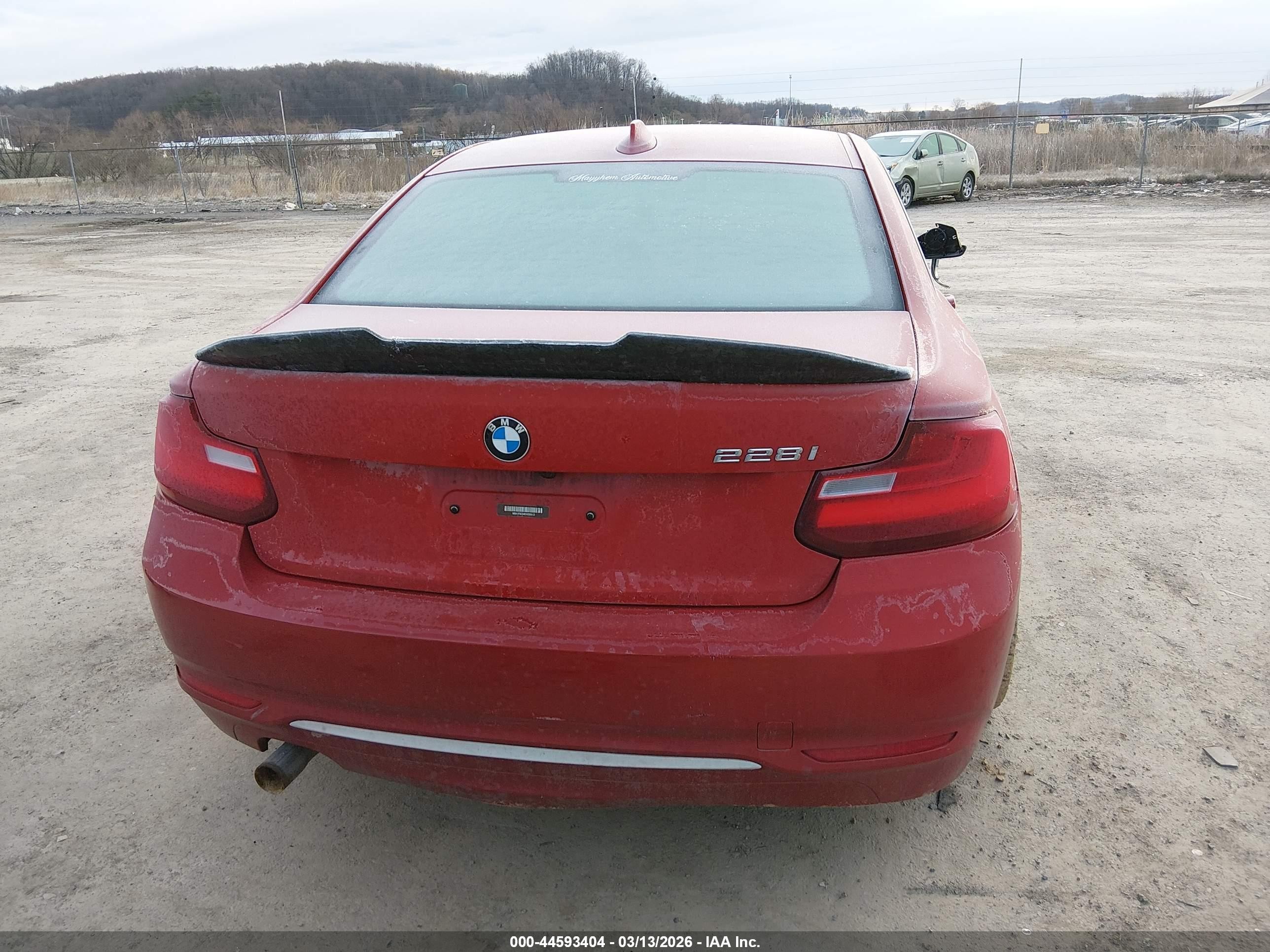 2014 Bmw 228i   Red vin: WBA1F5C54EV255913