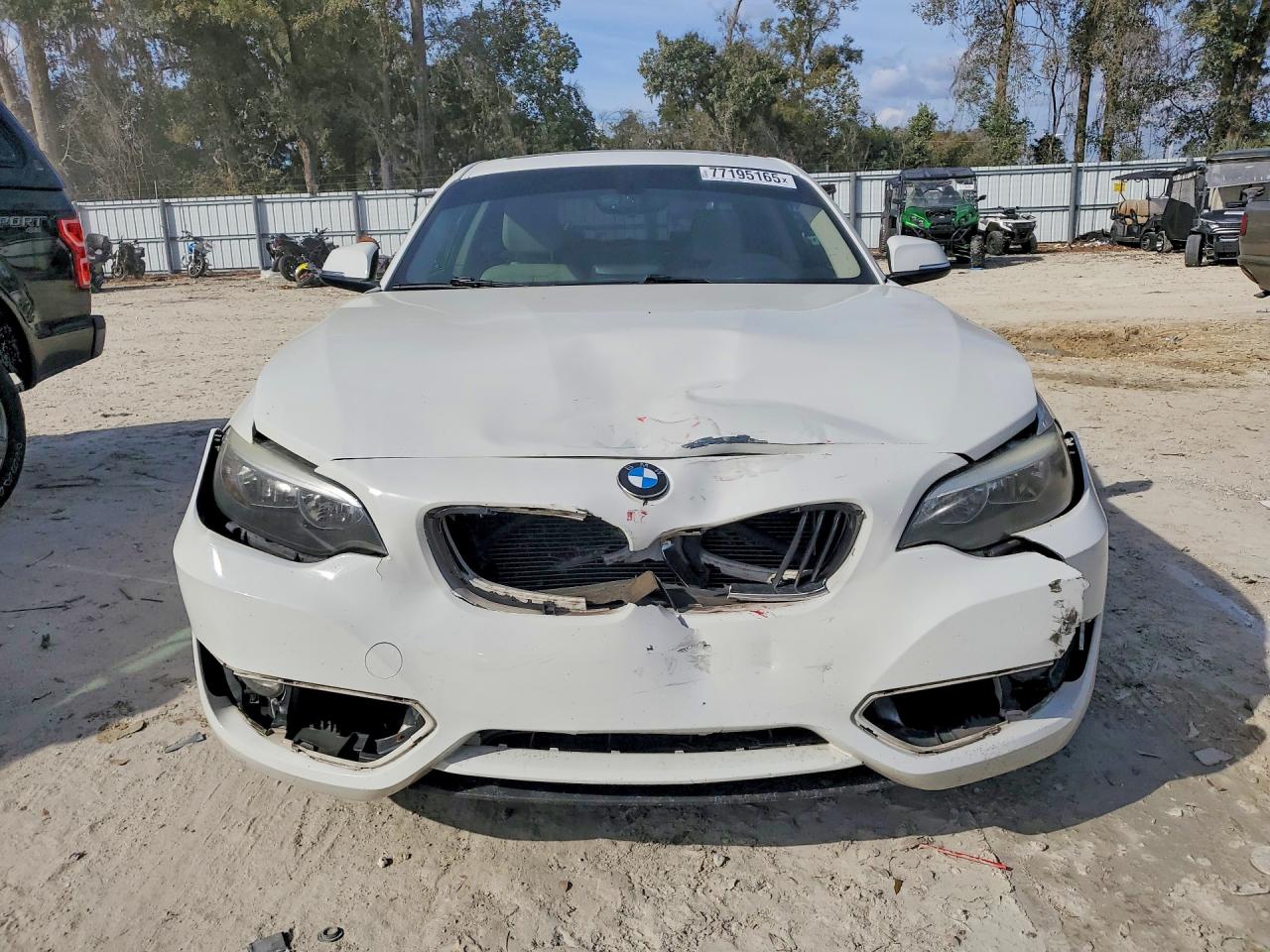 2014 Bmw 228 I White vin: WBA1F5C54EVV99113