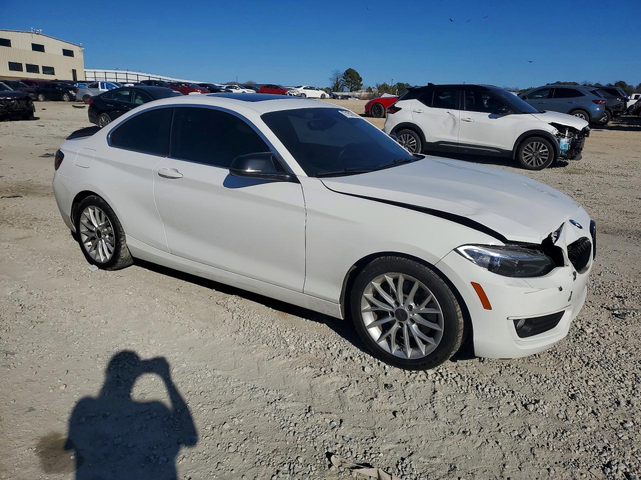 2014 Bmw 228 I White vin: WBA1F5C54EVW97977