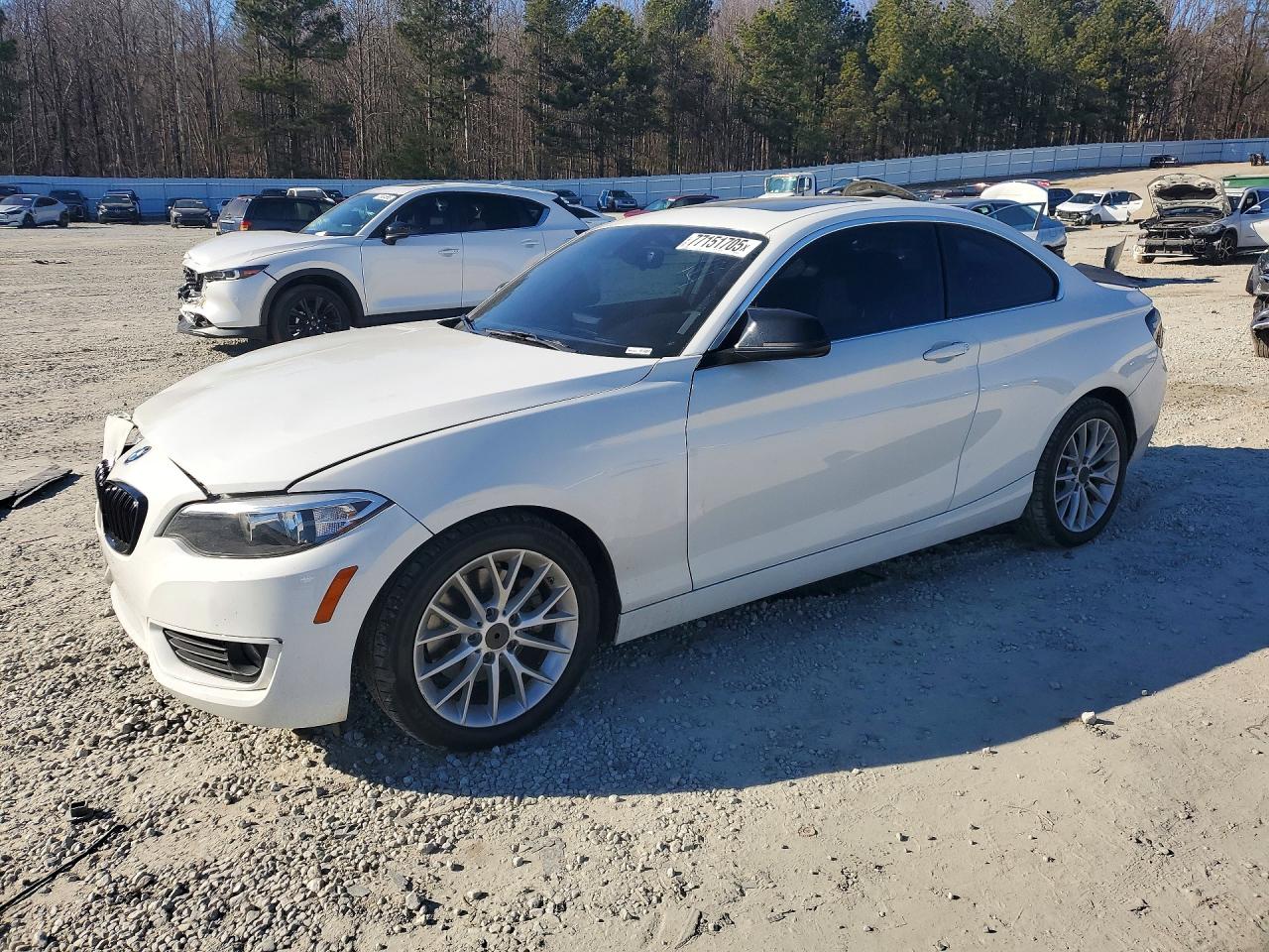 2014 Bmw 228 I White vin: WBA1F5C54EVW97977
