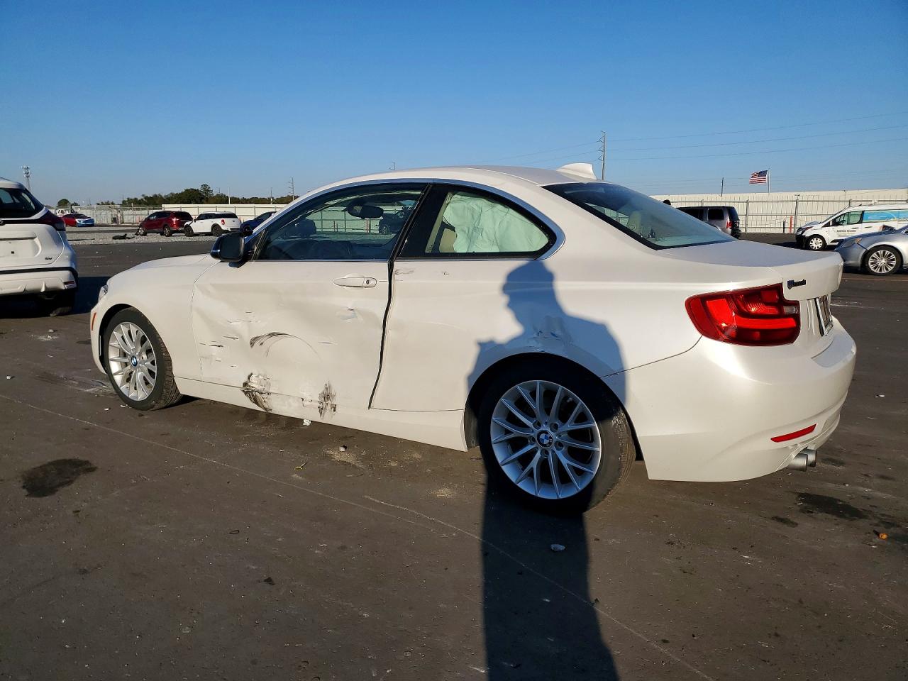 2014 Bmw 228 I White vin: WBA1F5C55EV246296