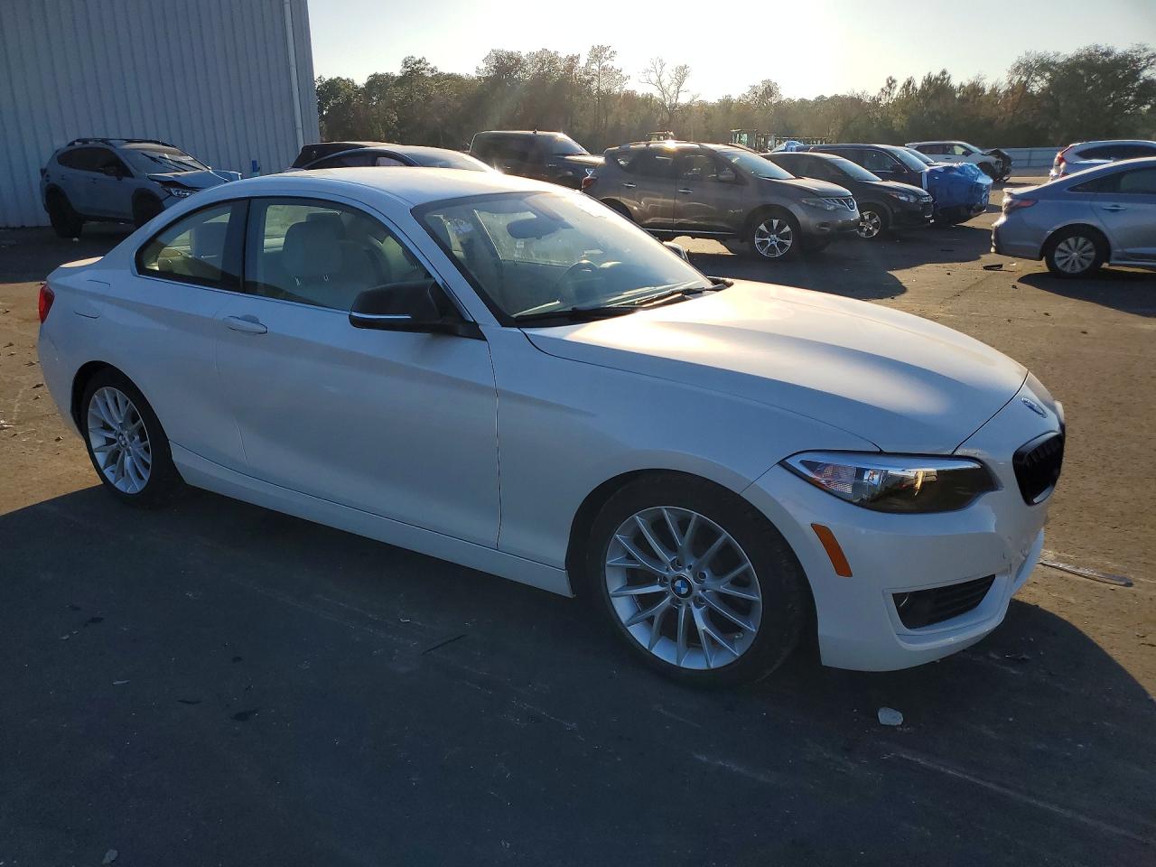 2014 Bmw 228 I White vin: WBA1F5C55EV246296