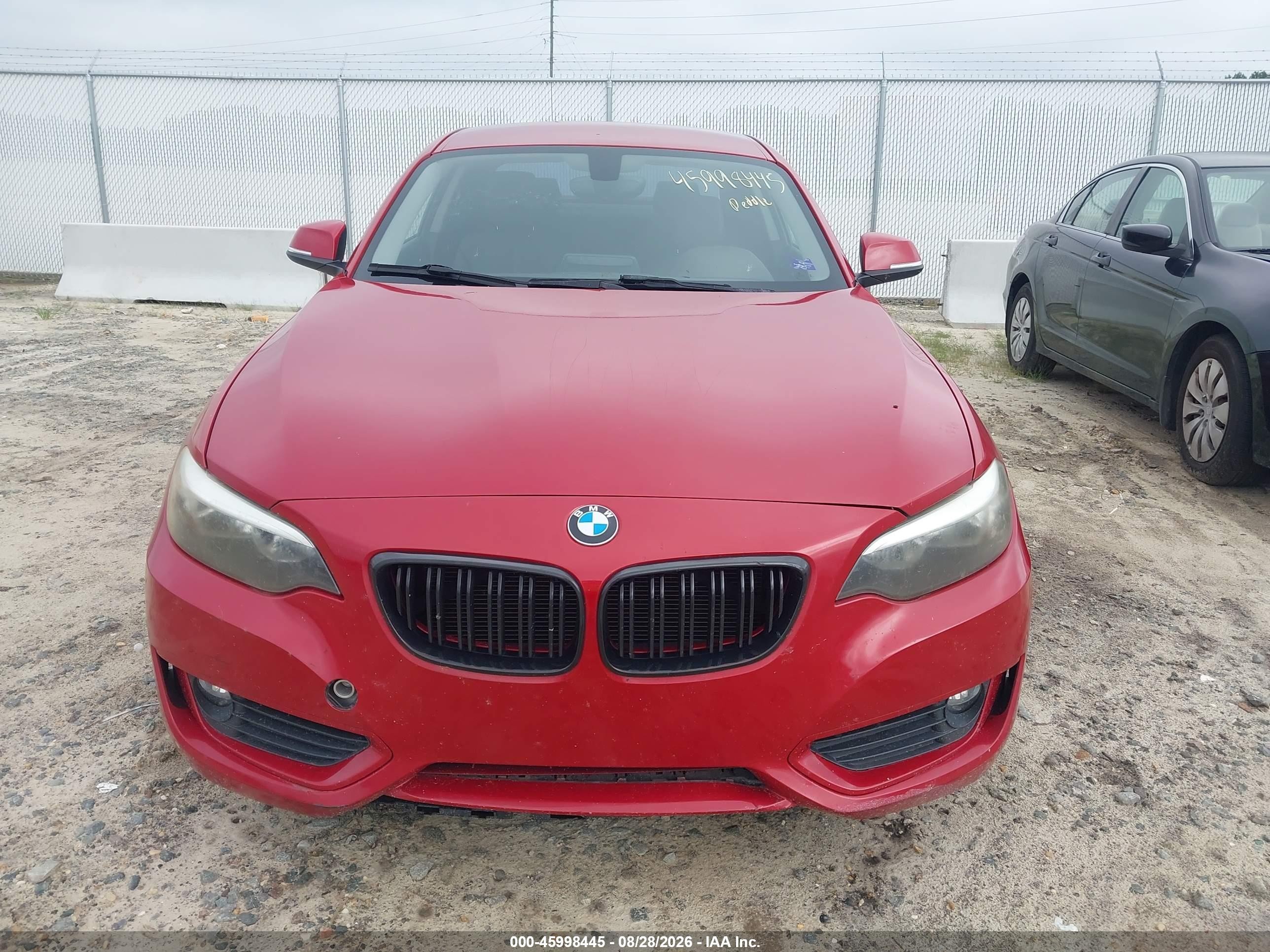 2014 Bmw 228i Red vin: WBA1F5C55EV255788