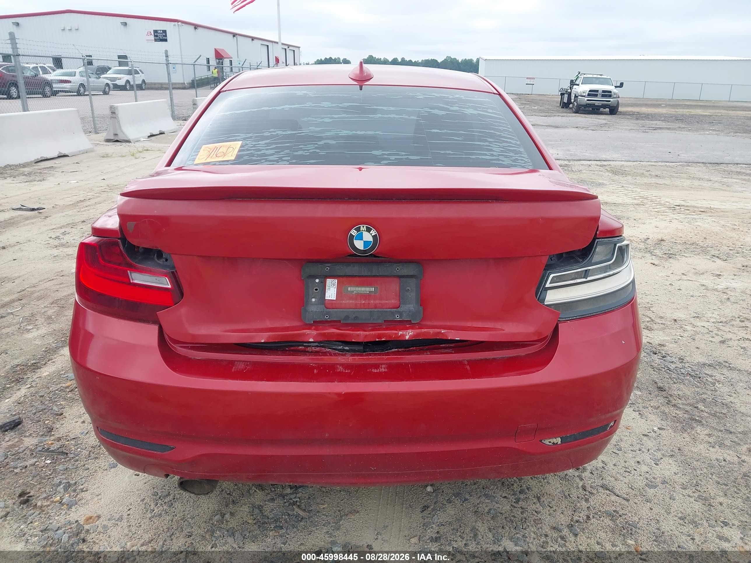 2014 Bmw 228i Red vin: WBA1F5C55EV255788