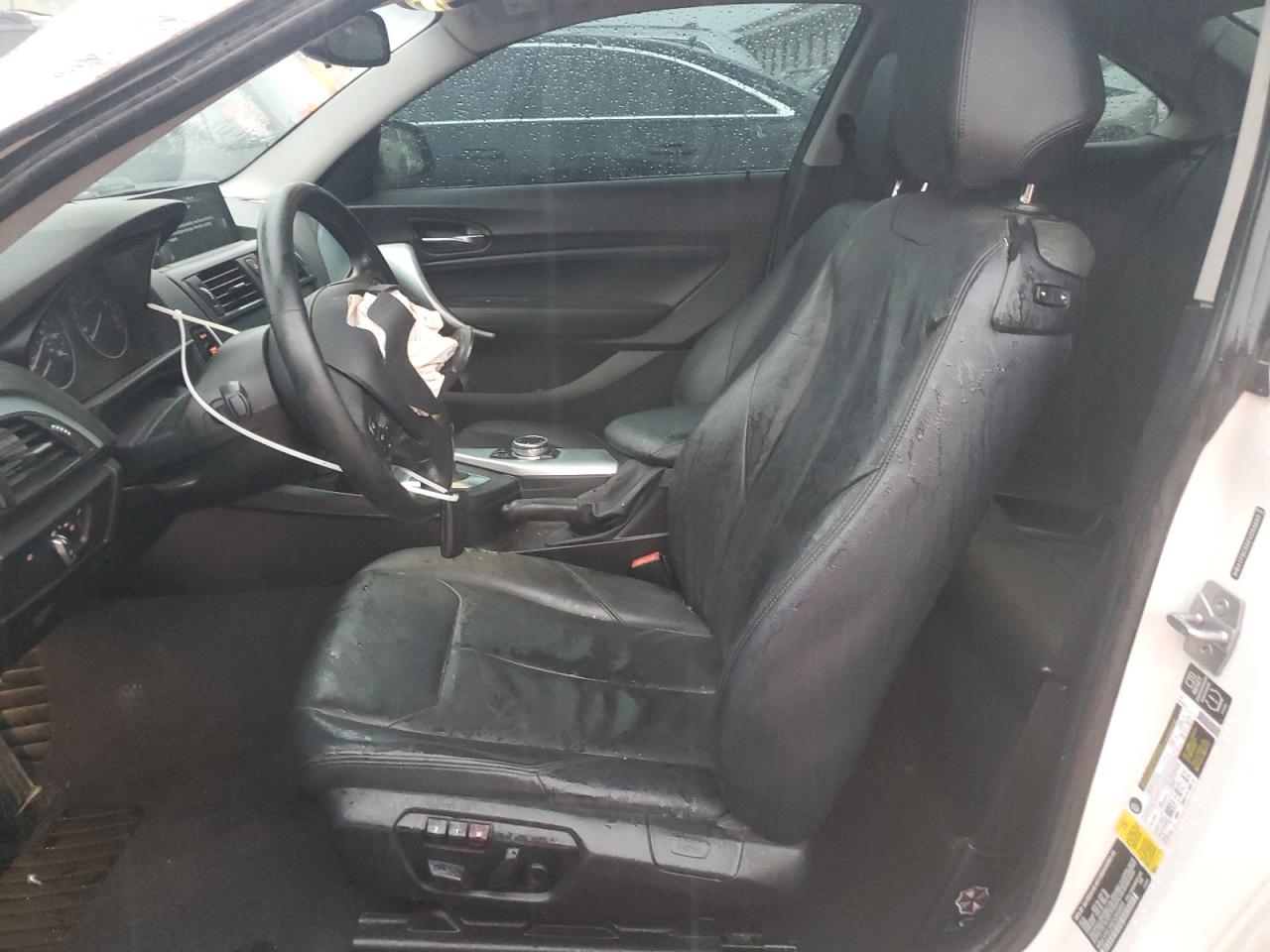 2014 Bmw 228 I White vin: WBA1F5C55EV255855