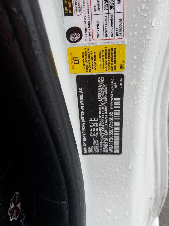 2014 Bmw 228 I White vin: WBA1F5C55EV255855