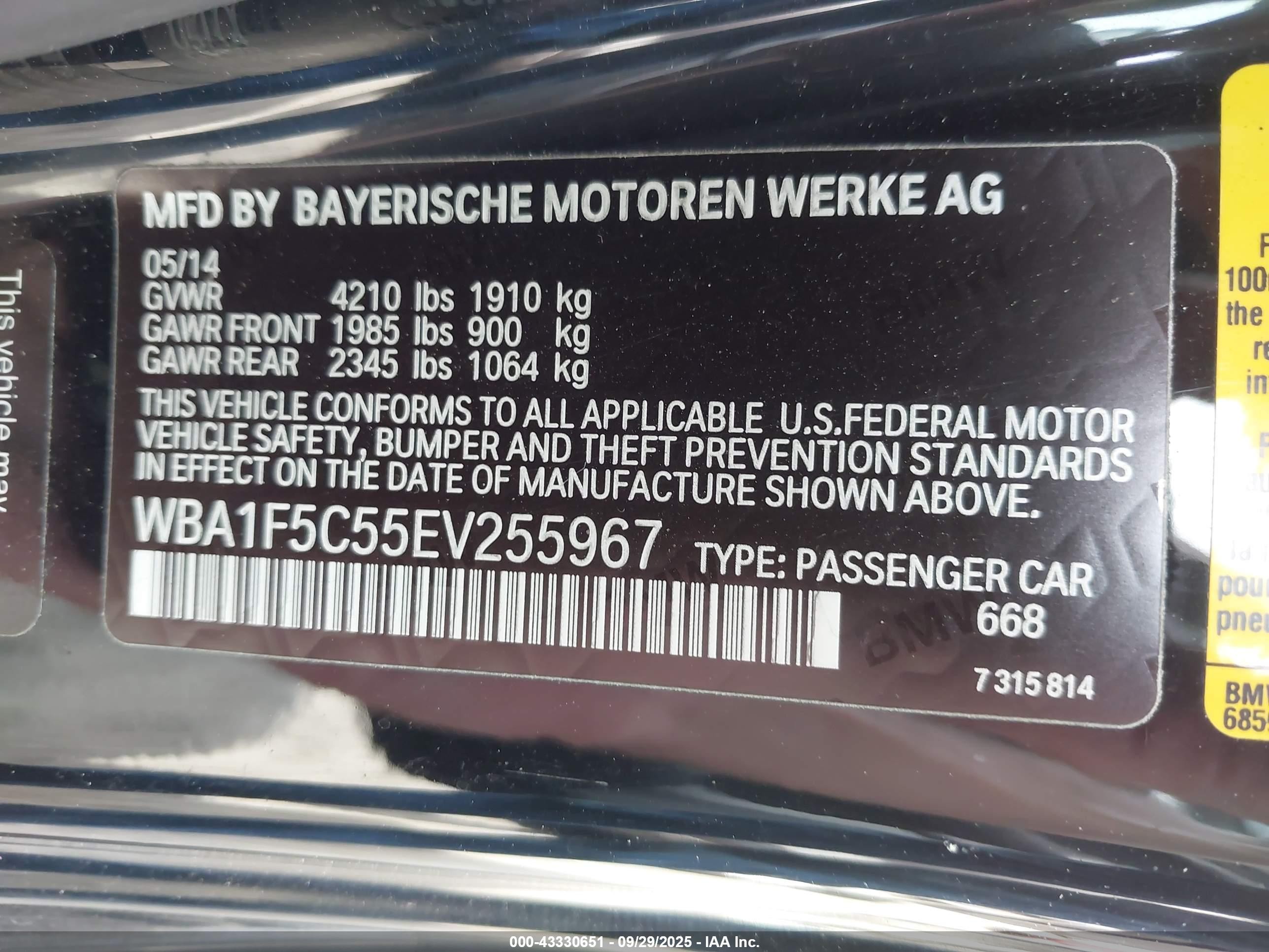 2014 Bmw 228i   Black vin: WBA1F5C55EV255967
