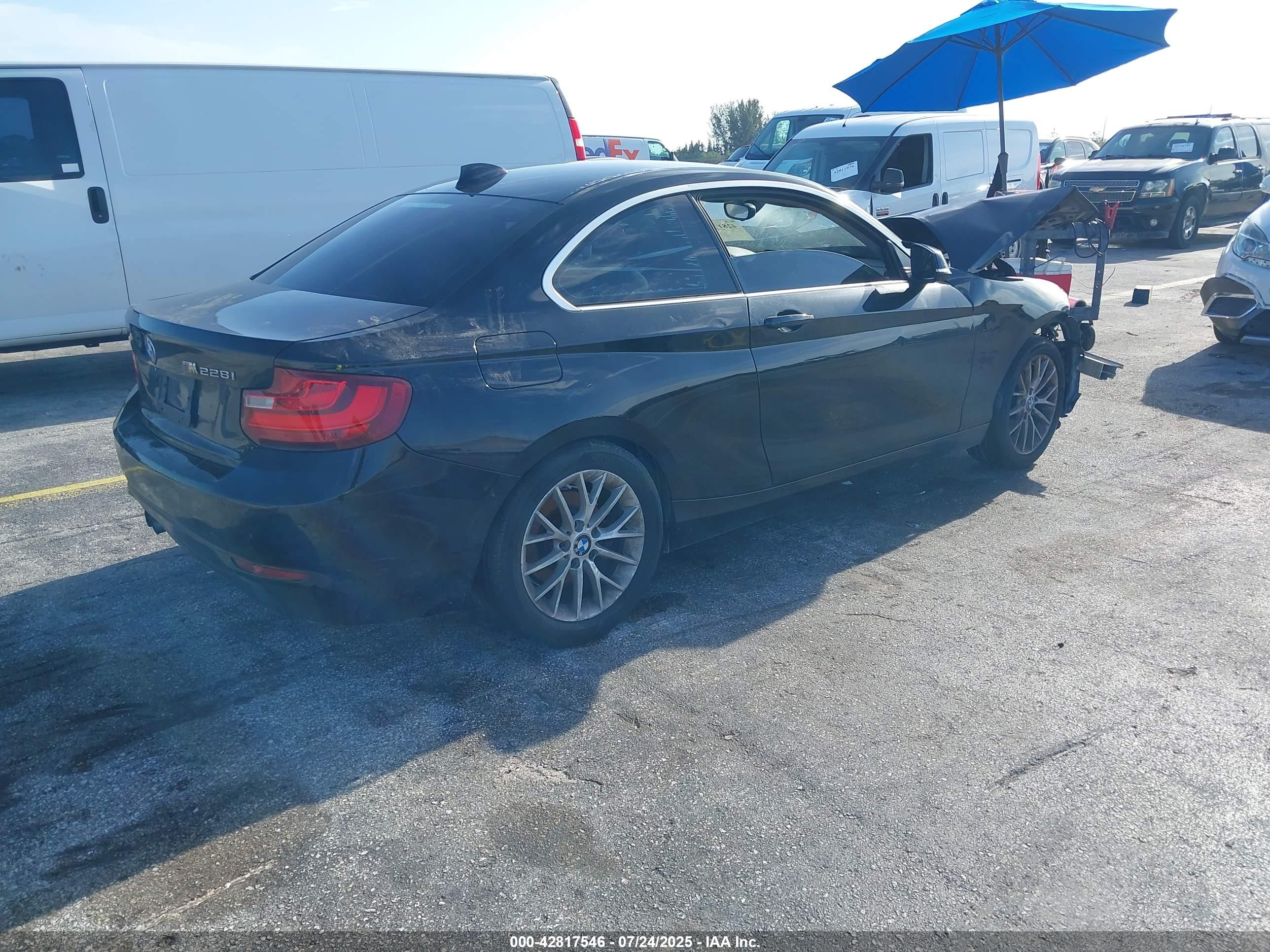 2014 Bmw 228i   Black vin: WBA1F5C55EV256097