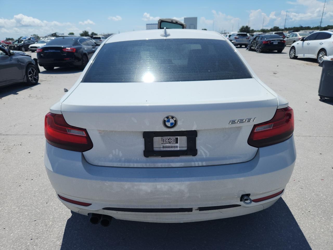 2015 Bmw 228 I White vin: WBA1F5C55FV256473