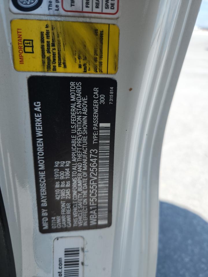 2015 Bmw 228 I White vin: WBA1F5C55FV256473