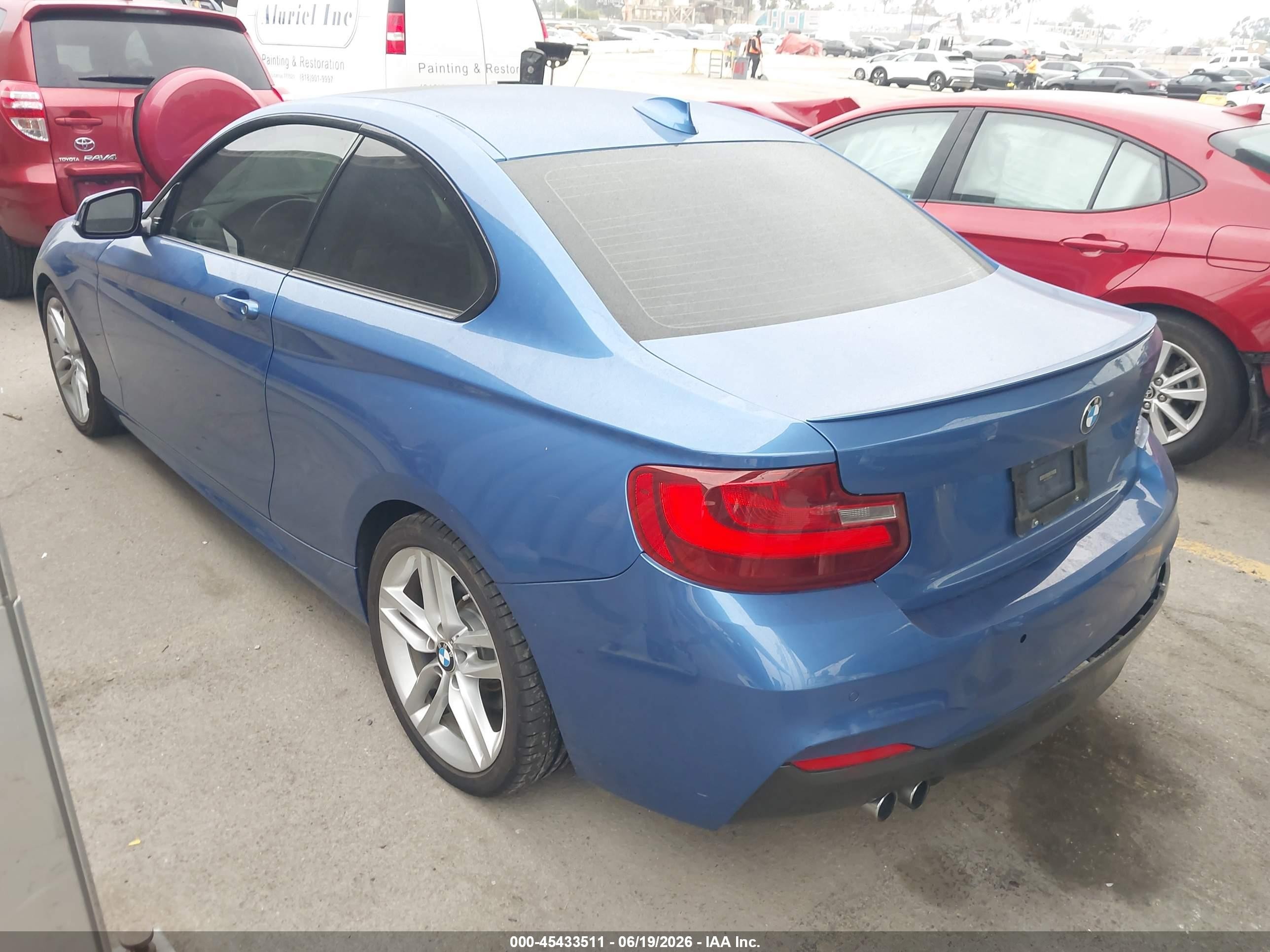 2015 Bmw 228i   Blue vin: WBA1F5C55FV256912